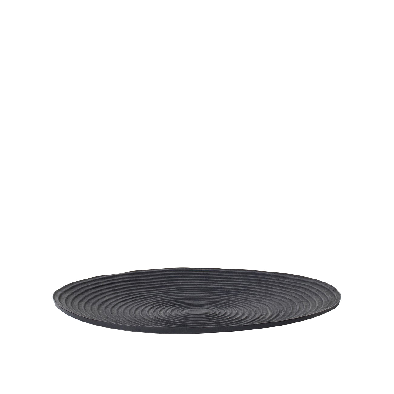 Darsa Round Ridged Black Dish XL