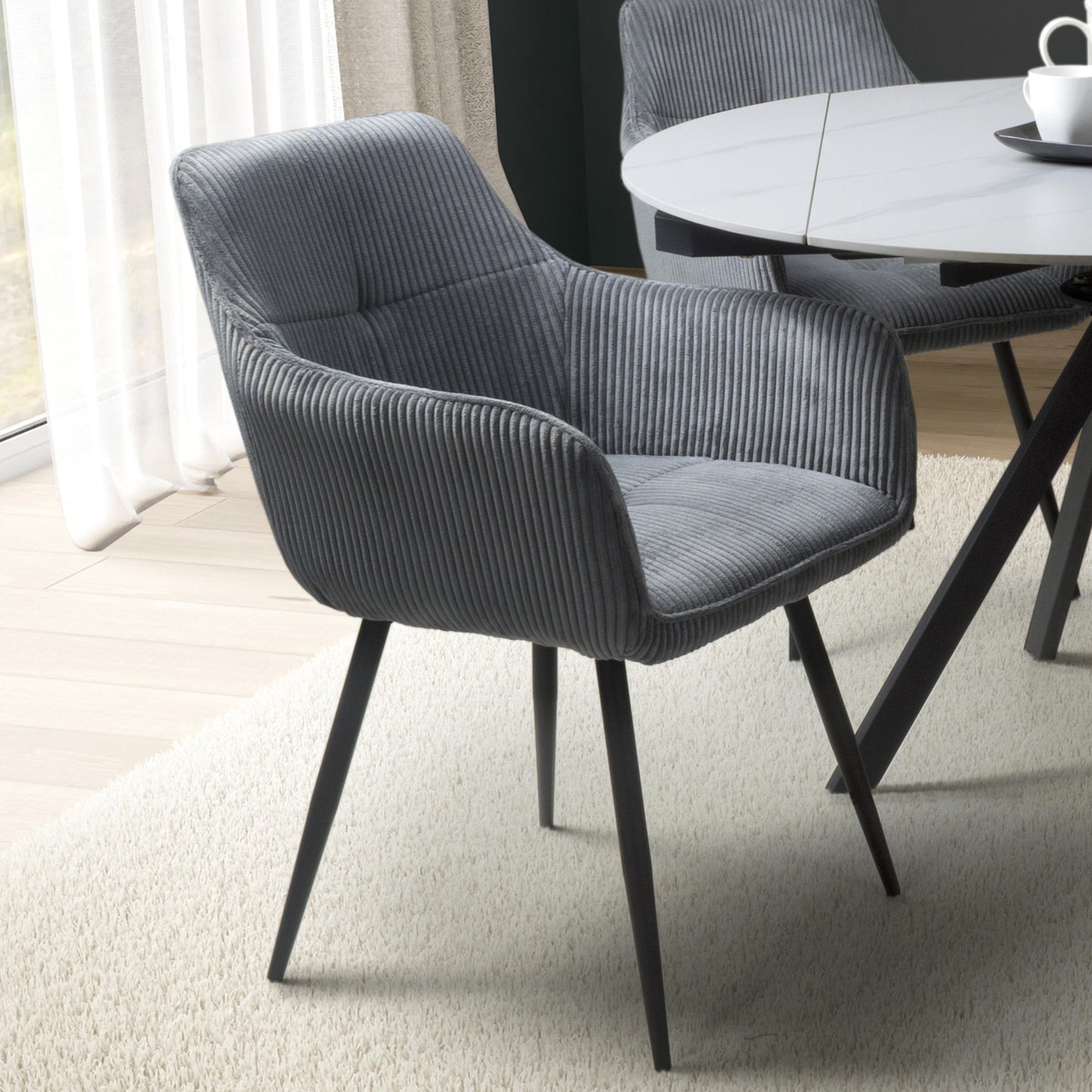 Montreal 1.8m & 4 Denver Dining Set