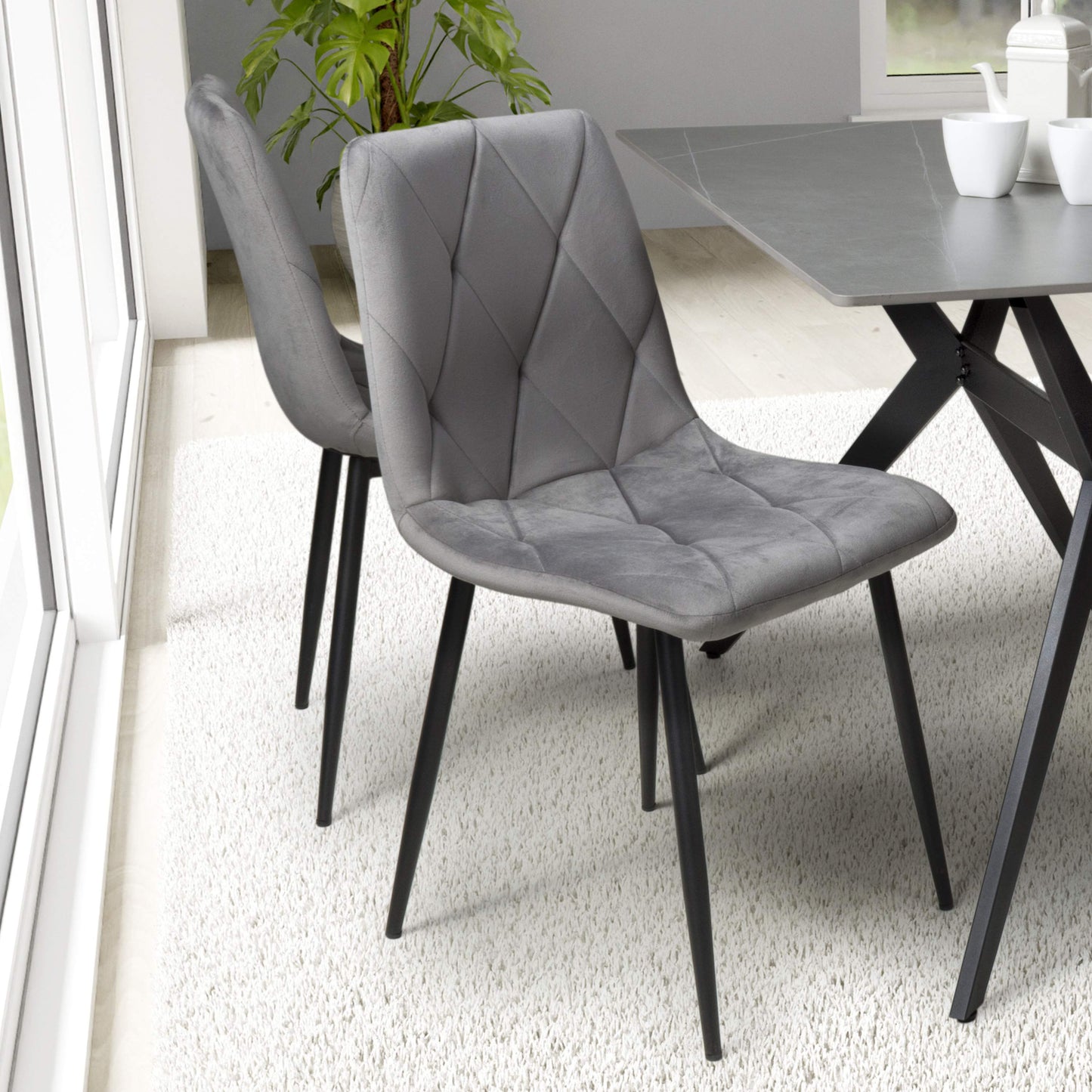 Tokyo 80cm & 2 Vernon Dining Set