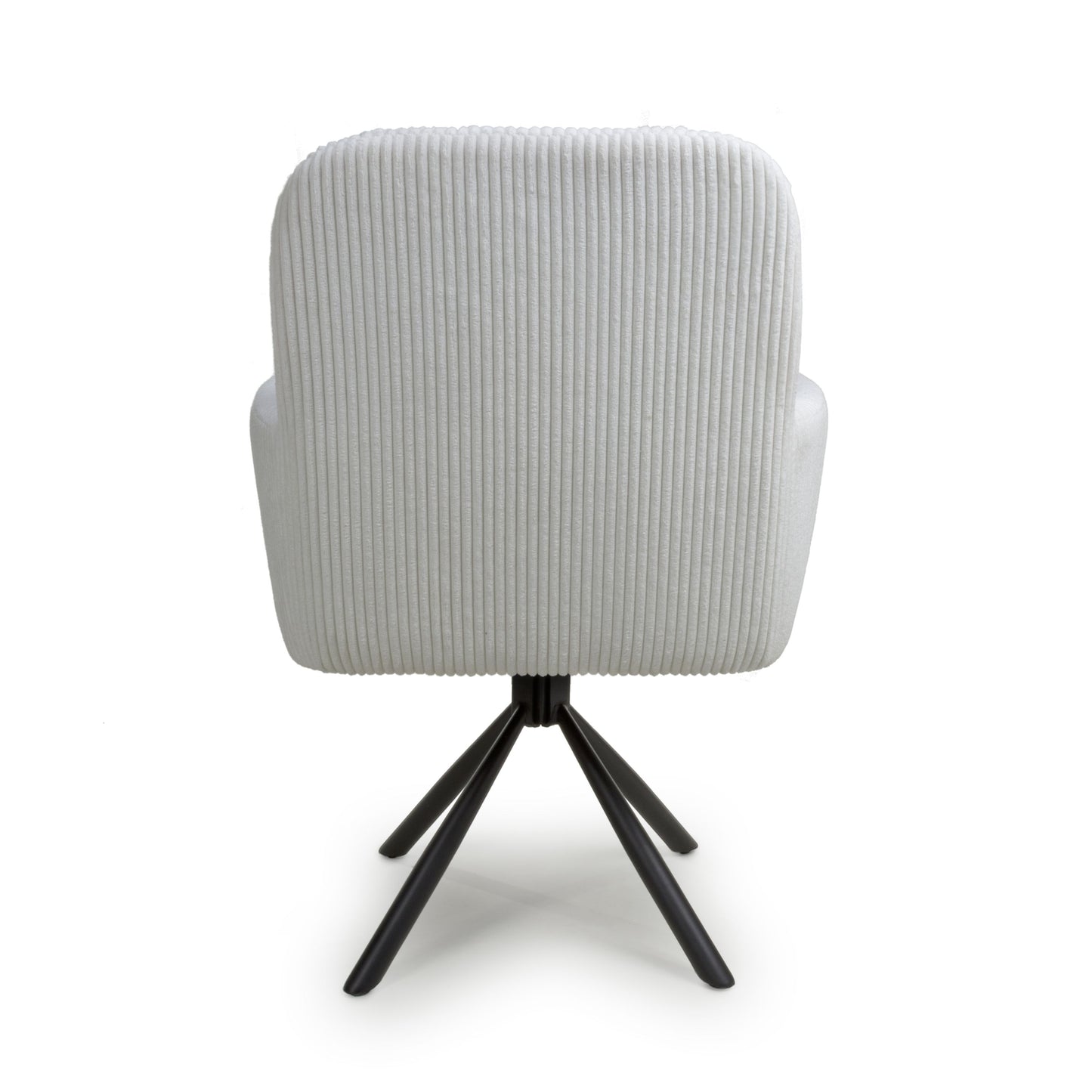 Rotana Round White & 4 Cassidy White Dining Set