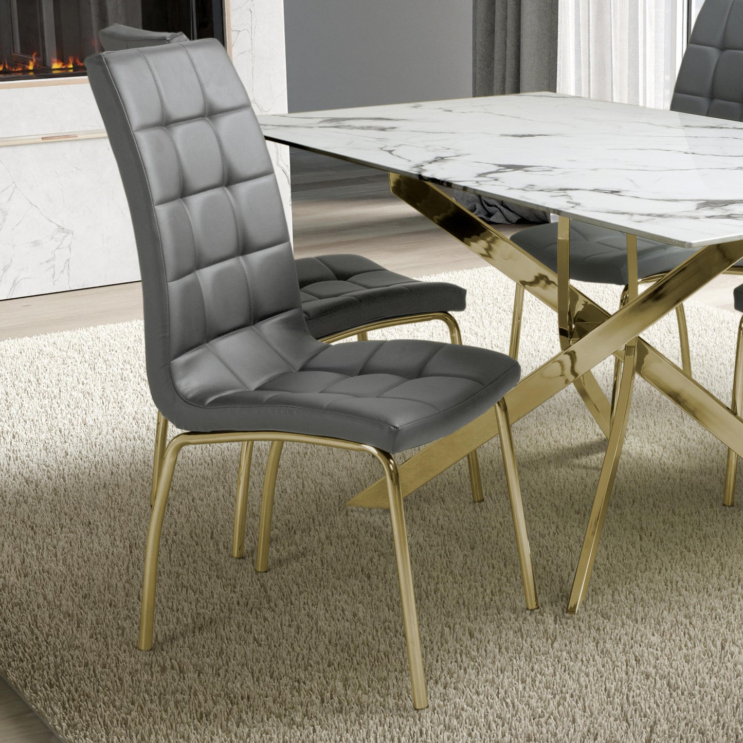 Astoria Round Dining Table & 4 Jenner Chair Dining Set