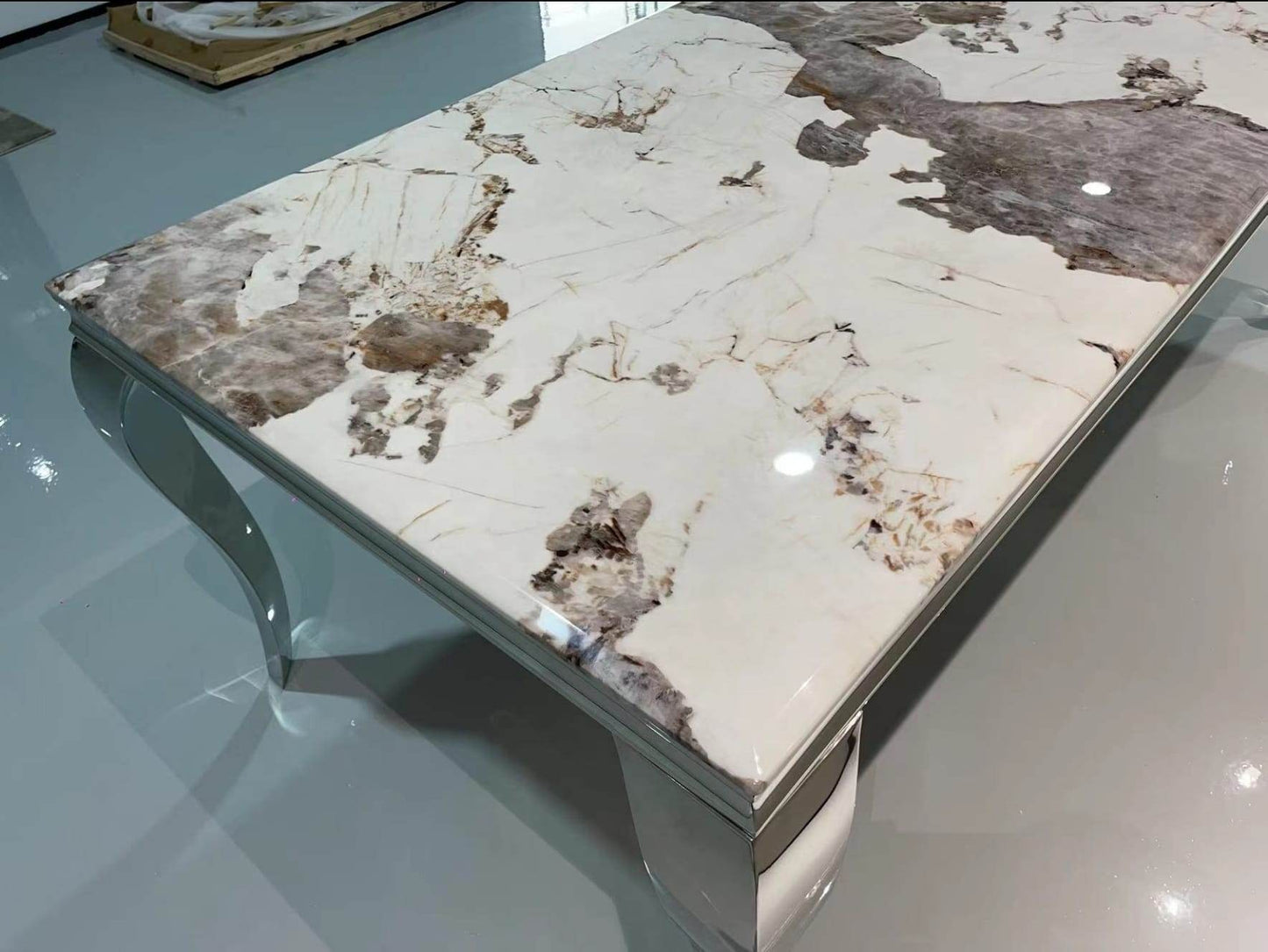Arriana Marble Effect Dining Table
