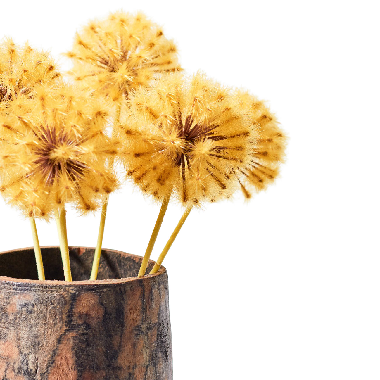 Faux Stem Dandelion Mustard