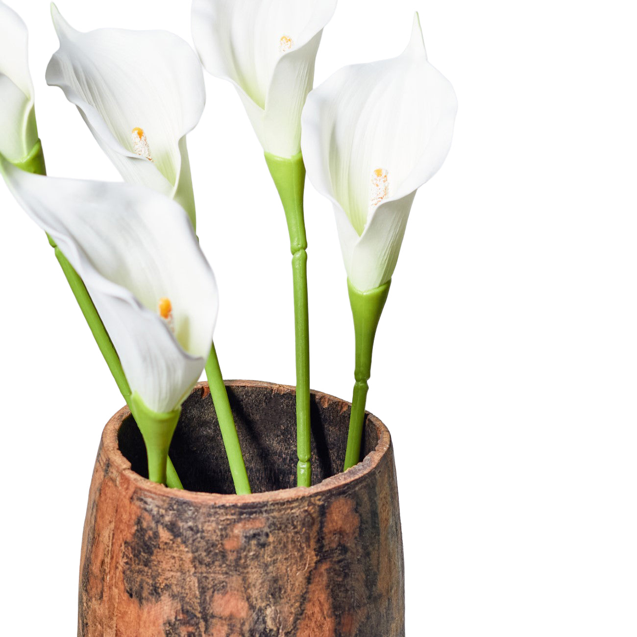Faux Stem Calla Cream & Green