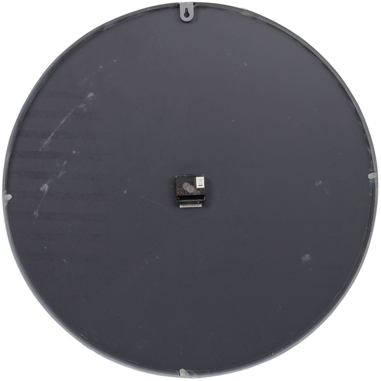 Grey Framed Beaded Mirrored Round Clock