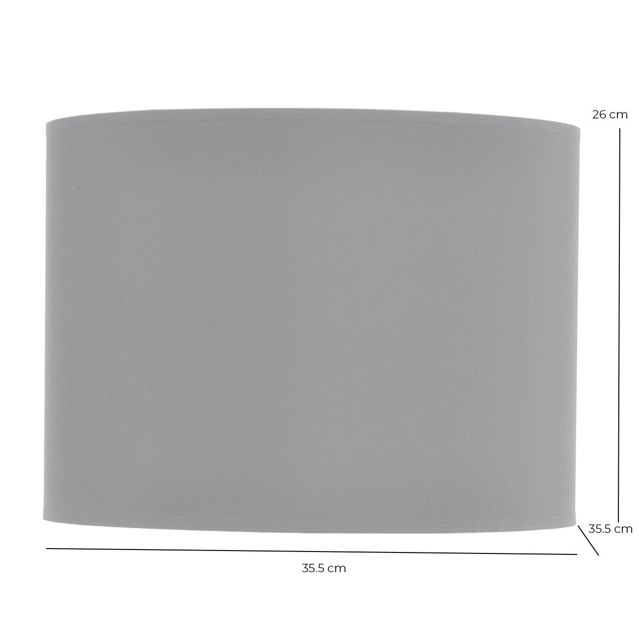 Black and Silver Lined Drum 14" Lampshade