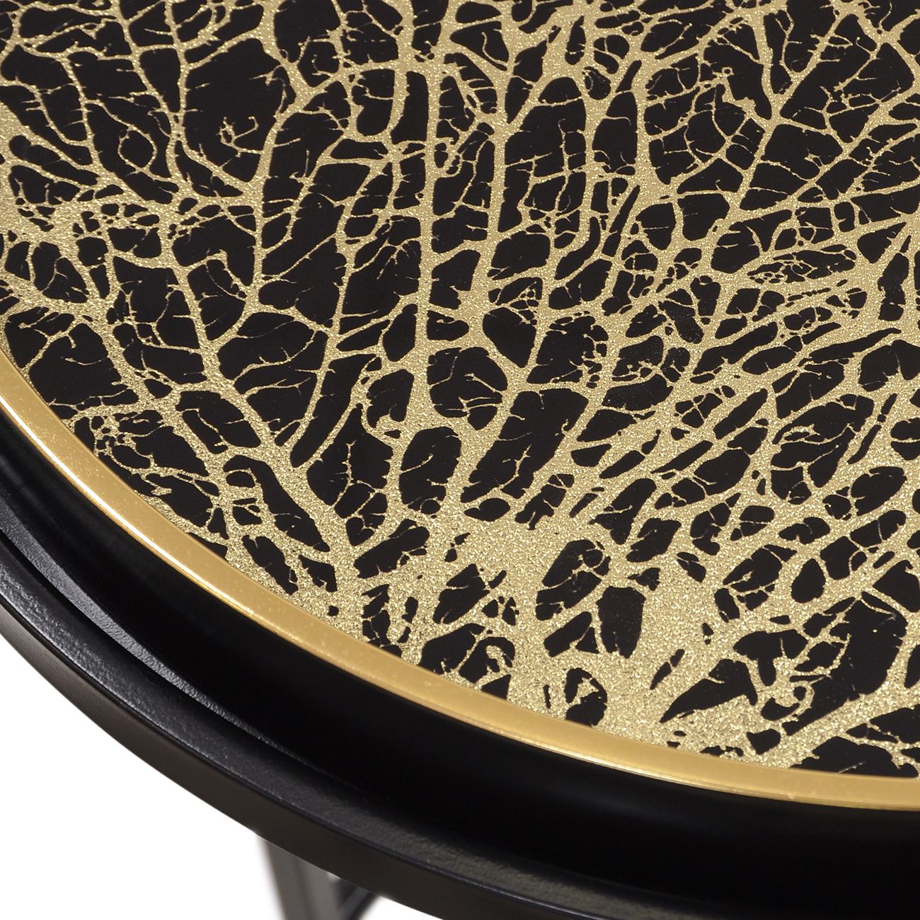 Coral Design Set of 2 Side Tray Tables
