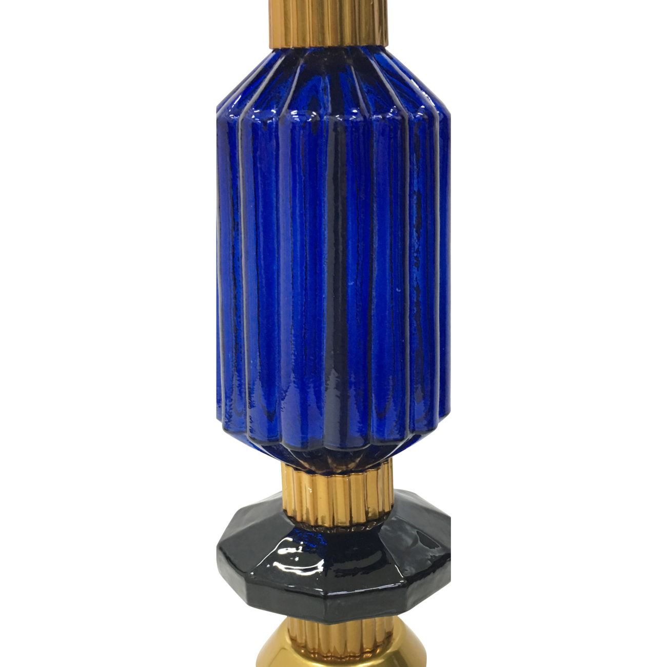 Alena Ink blue and frosted glass pendant E27 60W