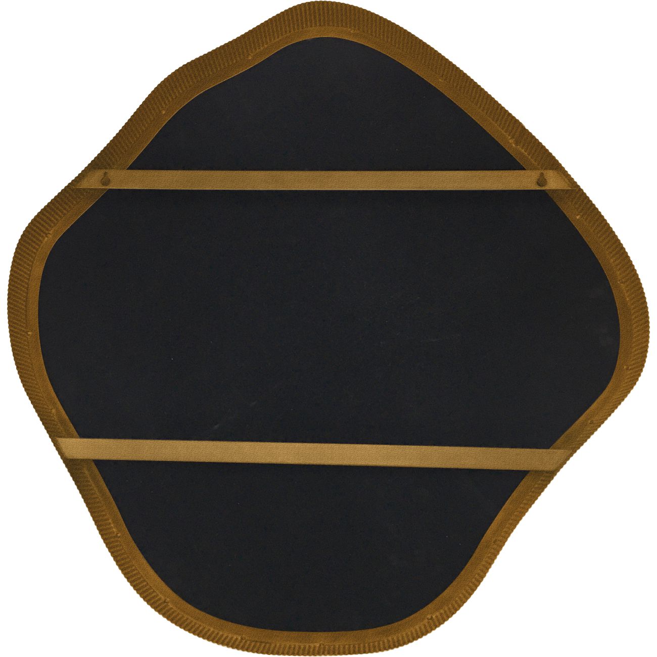 Organic Metal Framed Mirror Aged Champagne Large 97x100.5cm