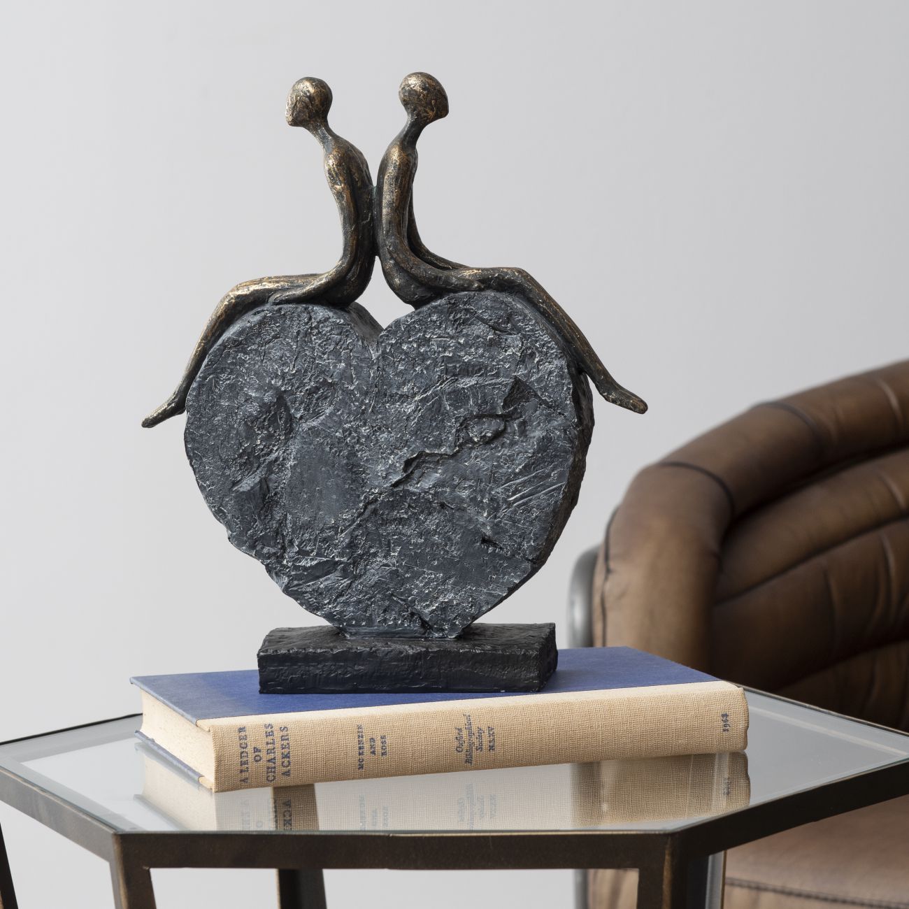 Couple's Love Heart Sculpture