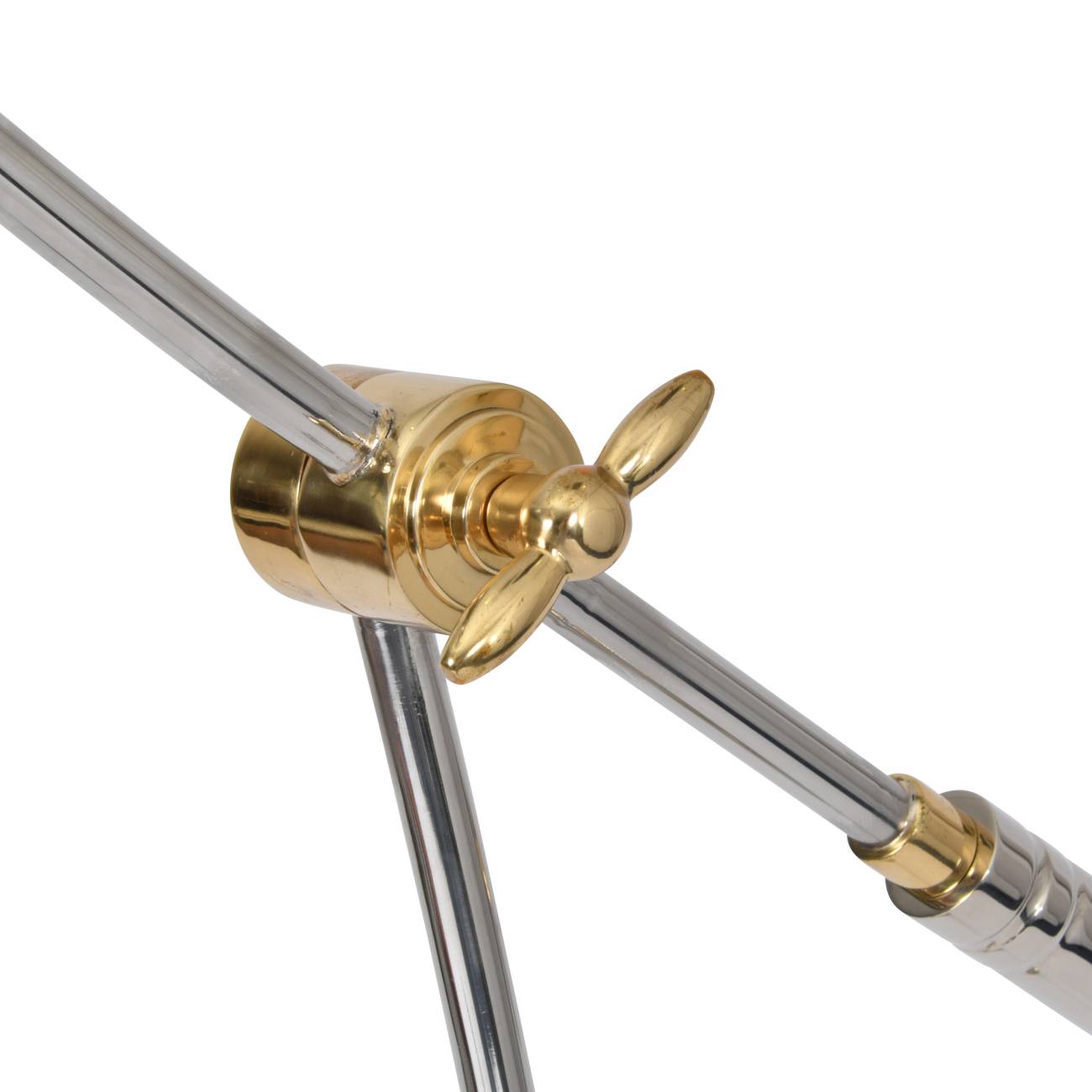 Haku Brass and Steel Adjustable Floor Lamp - E27 15W