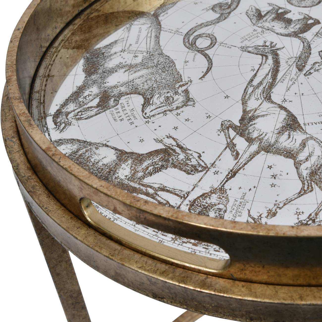 Constellation Map Set of 2 Side Tray Tables
