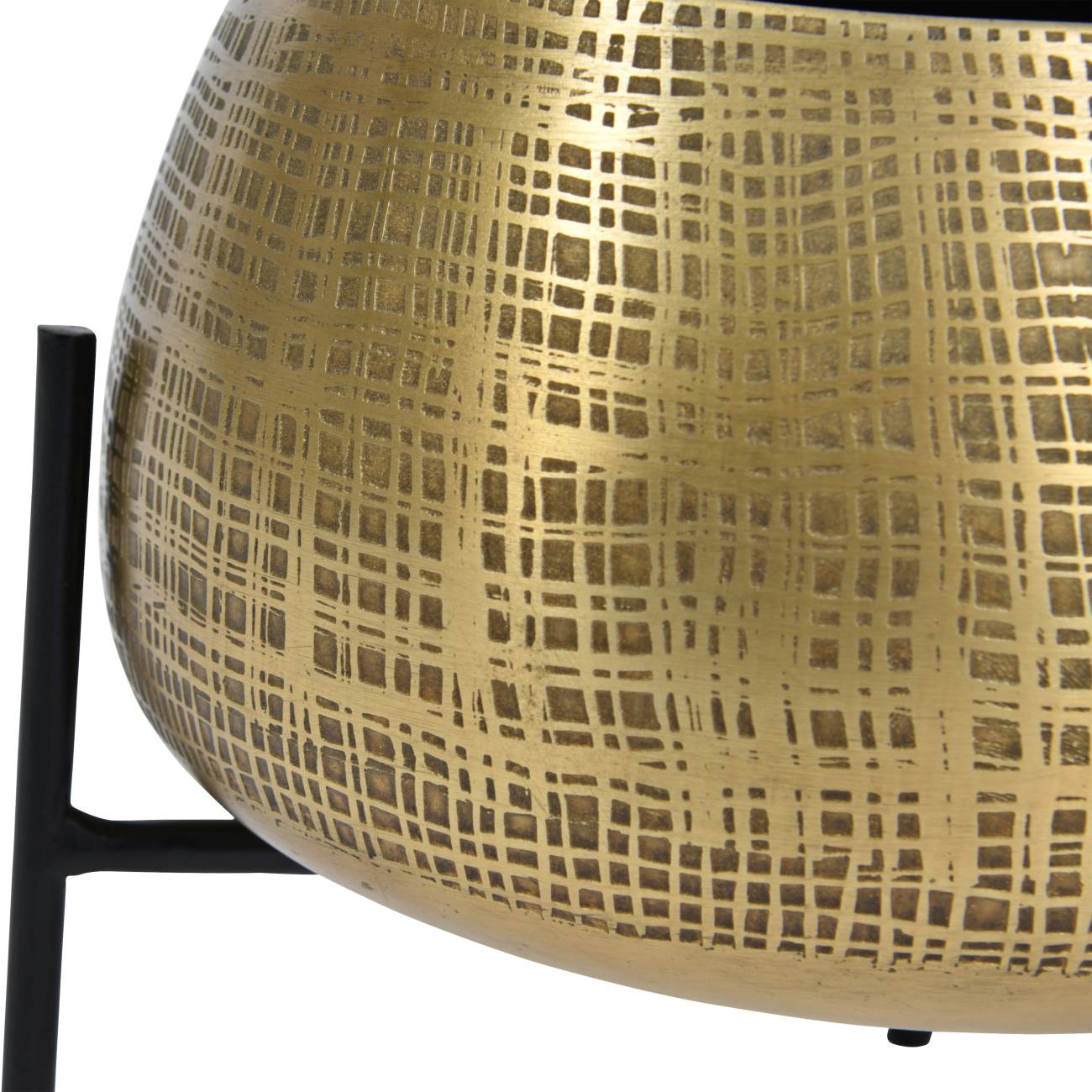 Clyde Tabletop Brass Set of 2 Planters
