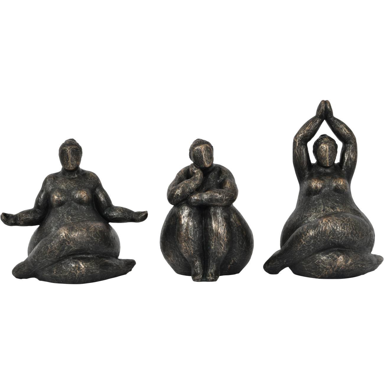 Freya Meditating Feminine Form Resin Sculpture