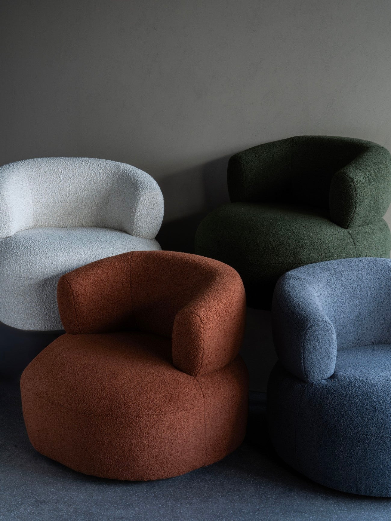 Luna Occasional Chair in Boucle Cream