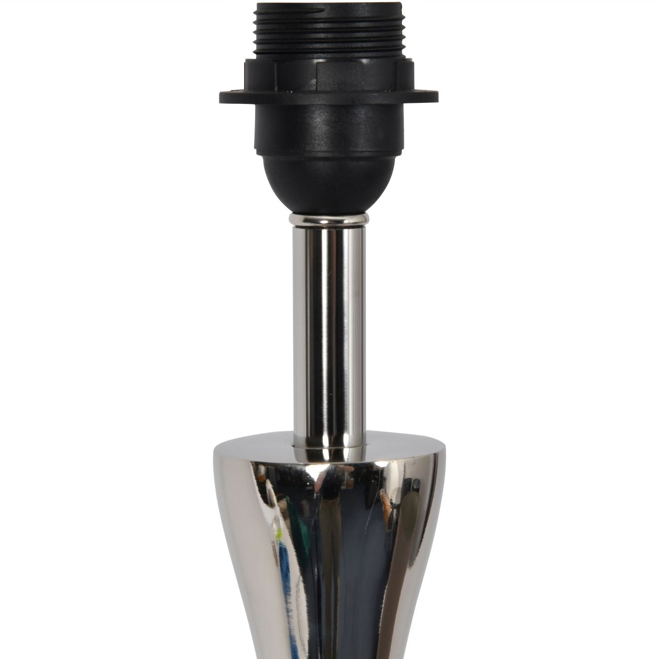 Lyra Nickel Lamp (Base Only) - E27 15W LED 16" Shade