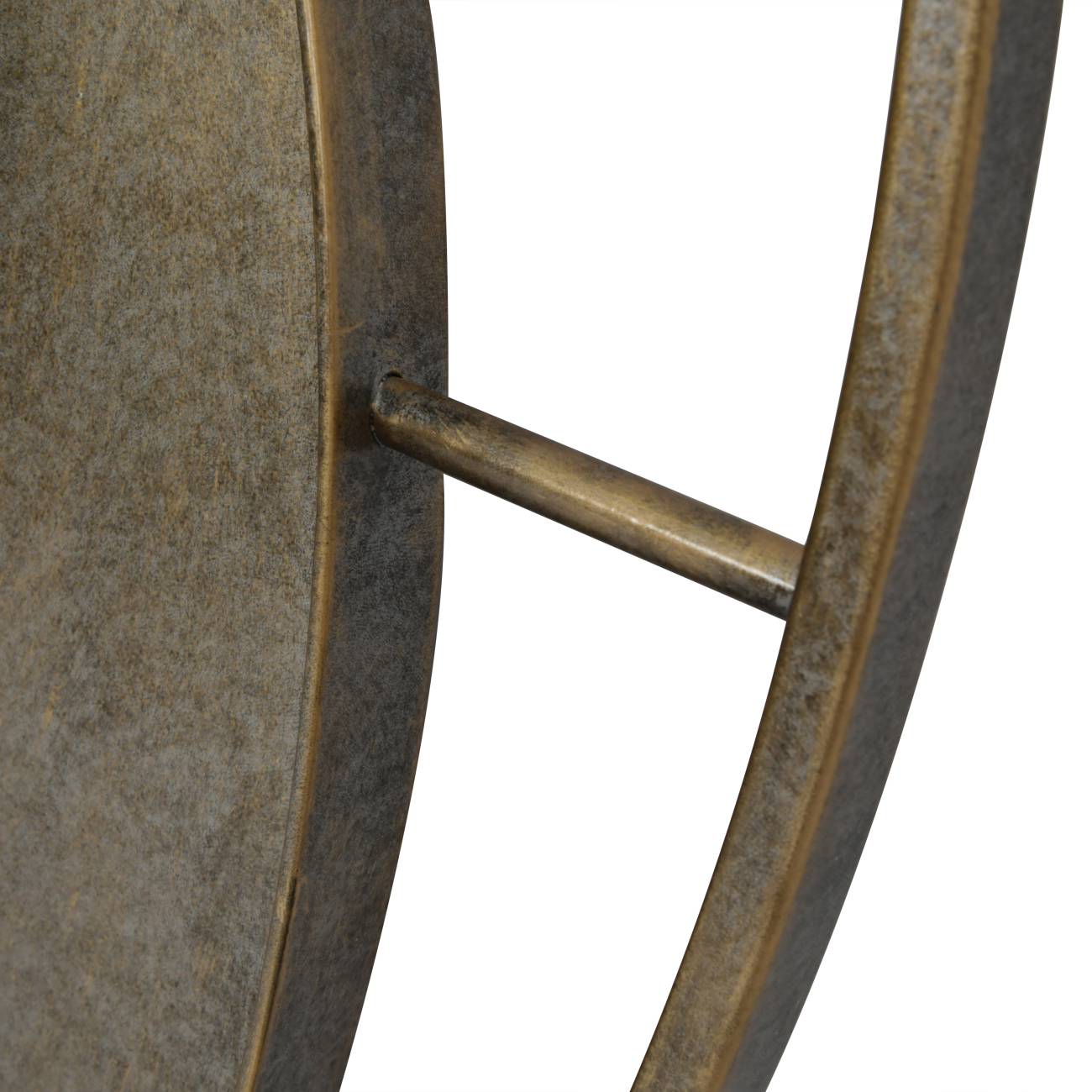 Concentric Circles Iron Mirror Aged Gold 100cm diameter