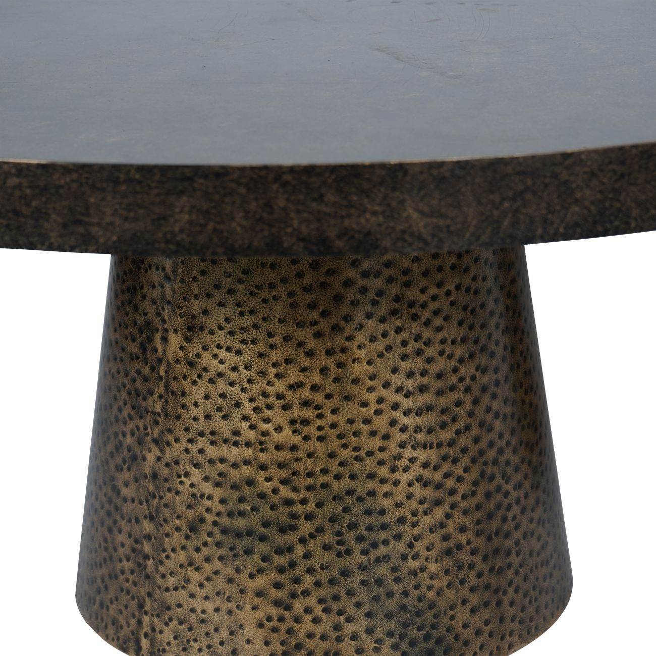 Sandbanks Rustic Antique Gold Set of 2 Iron Coffee Tables - Pak Tao