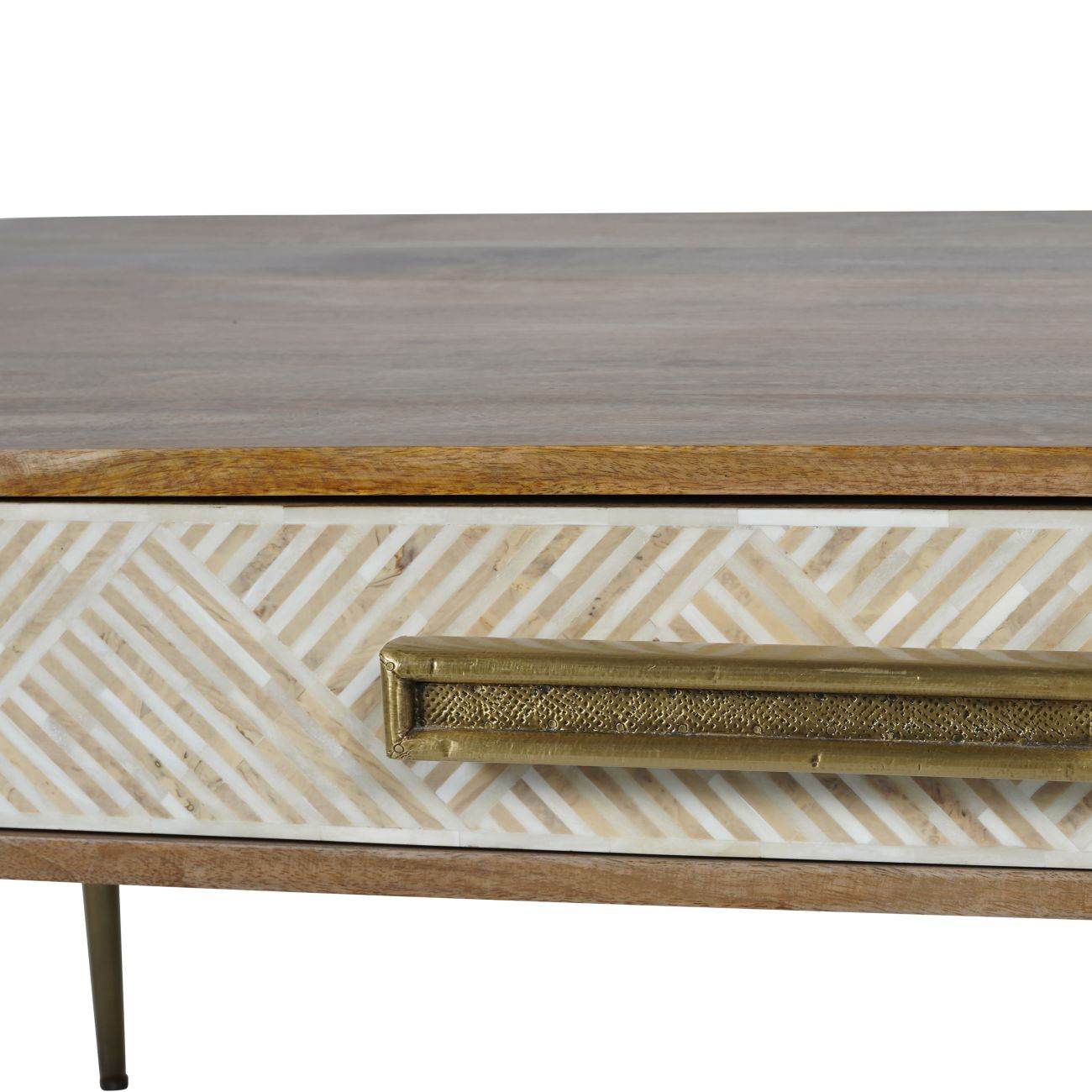 Linden Bone and Mango wood Coffee Table - Pak Tao