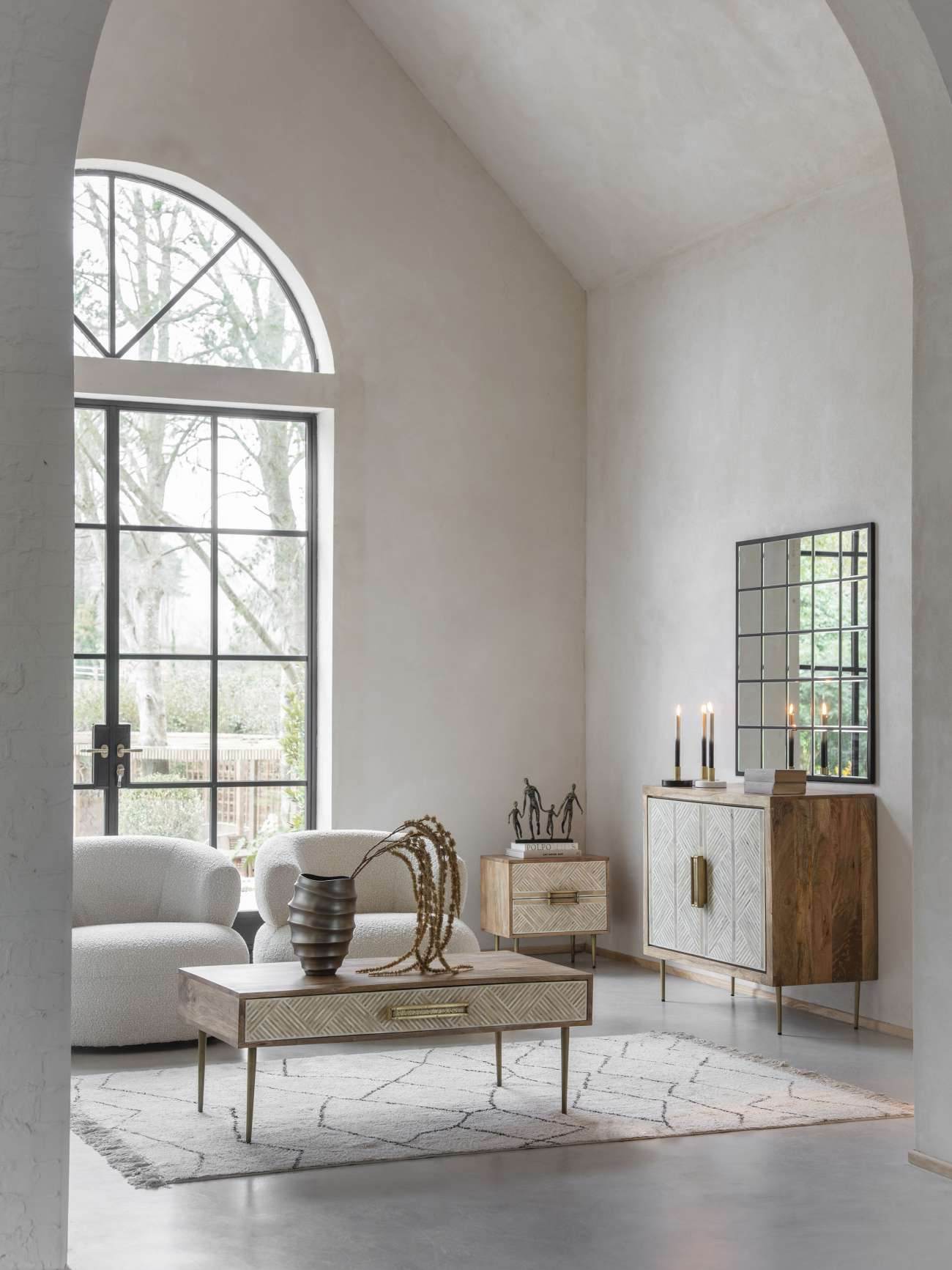 Linden Bone and Mango wood Coffee Table - Pak Tao