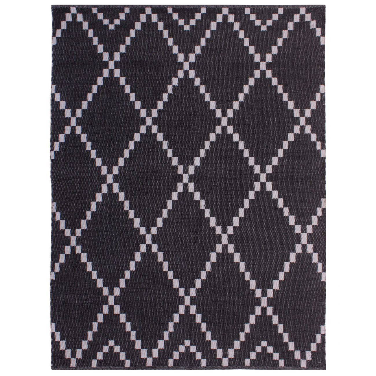 Laridel Jacquard Woven Charcoal & Ivory 160x230cm PET Rug
