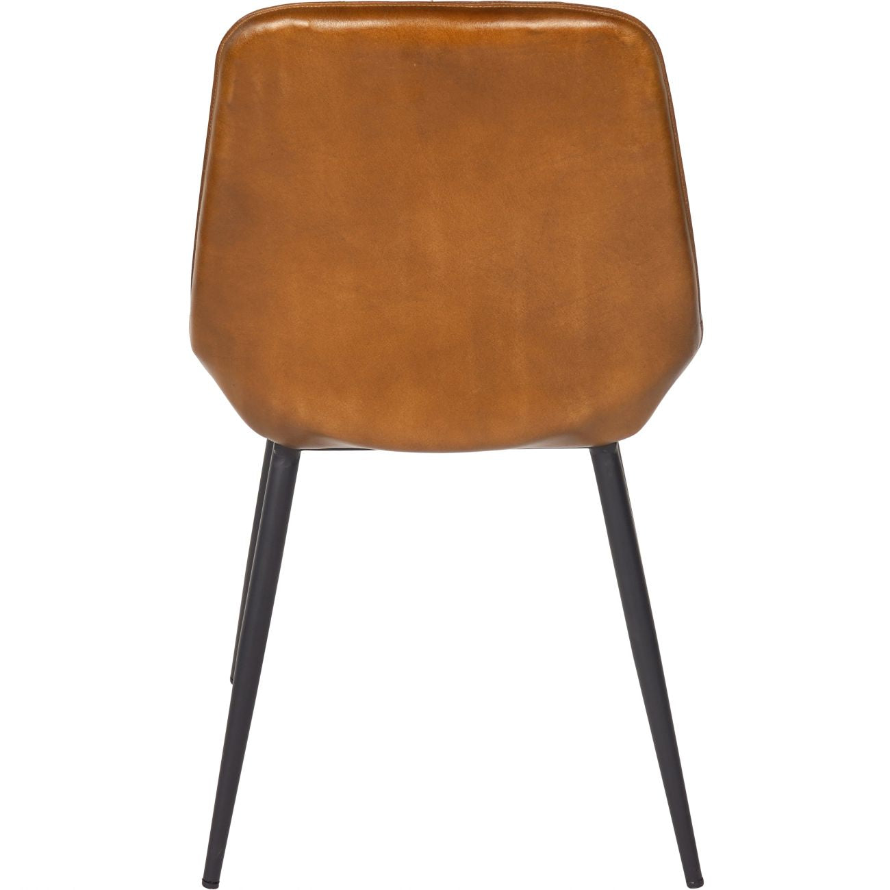 Pair of Pembroke Leather Dining Chairs in Cognac