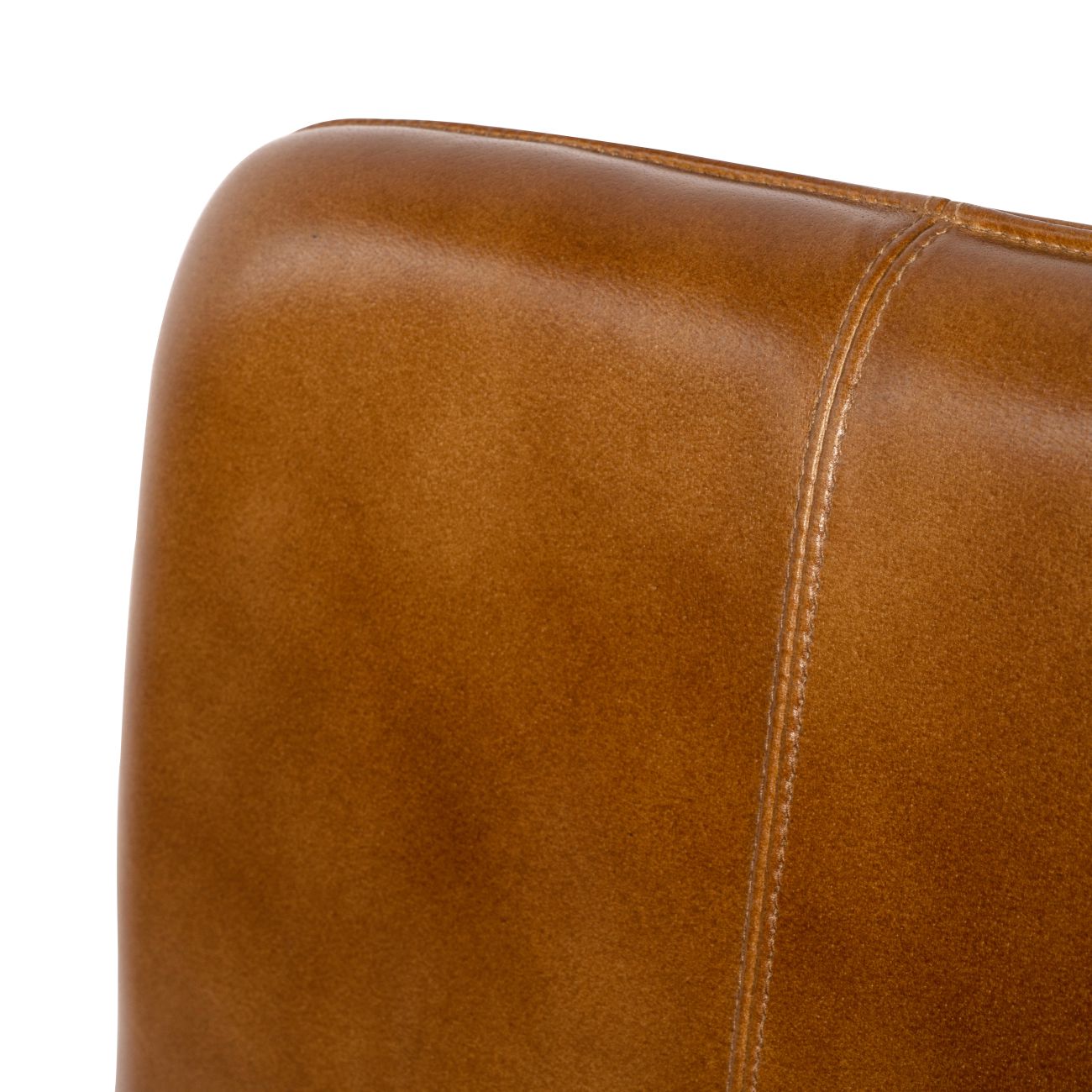 Pair of Robinson Leather Bar Stools in Cognac