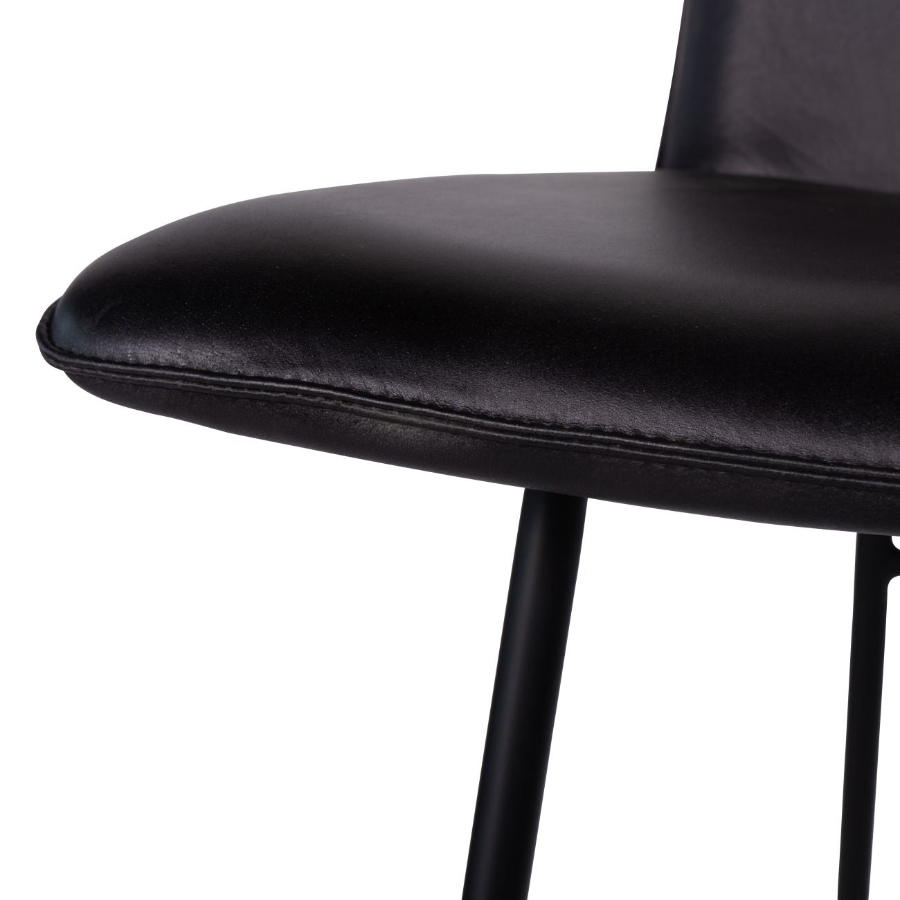 Pair of Robinson Leather Bar Stools in Charcoal