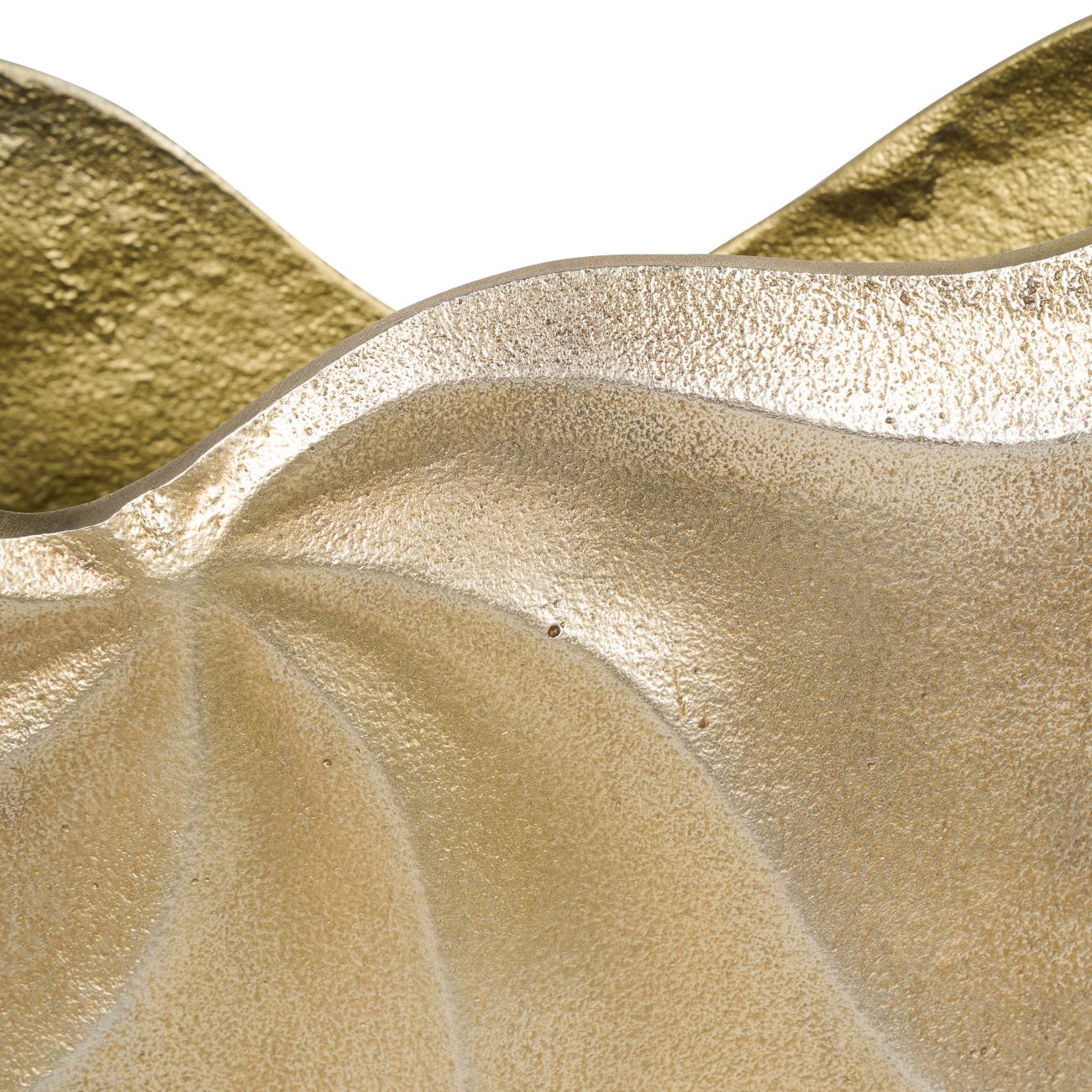 Cast Aluminium Swirl Texture Vase 37x26cm