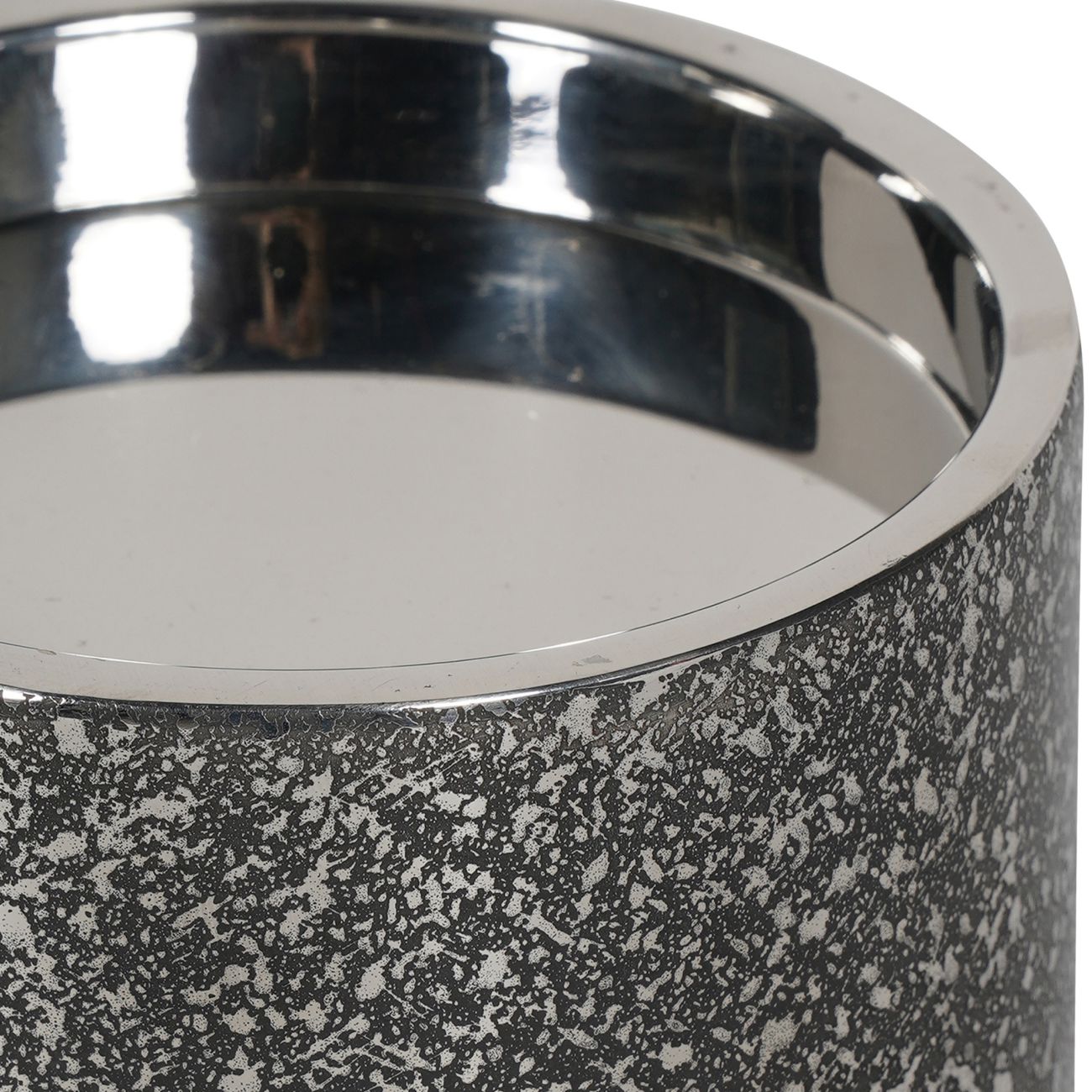 Dusky Finish Small Pillar Candle Holder 15cm