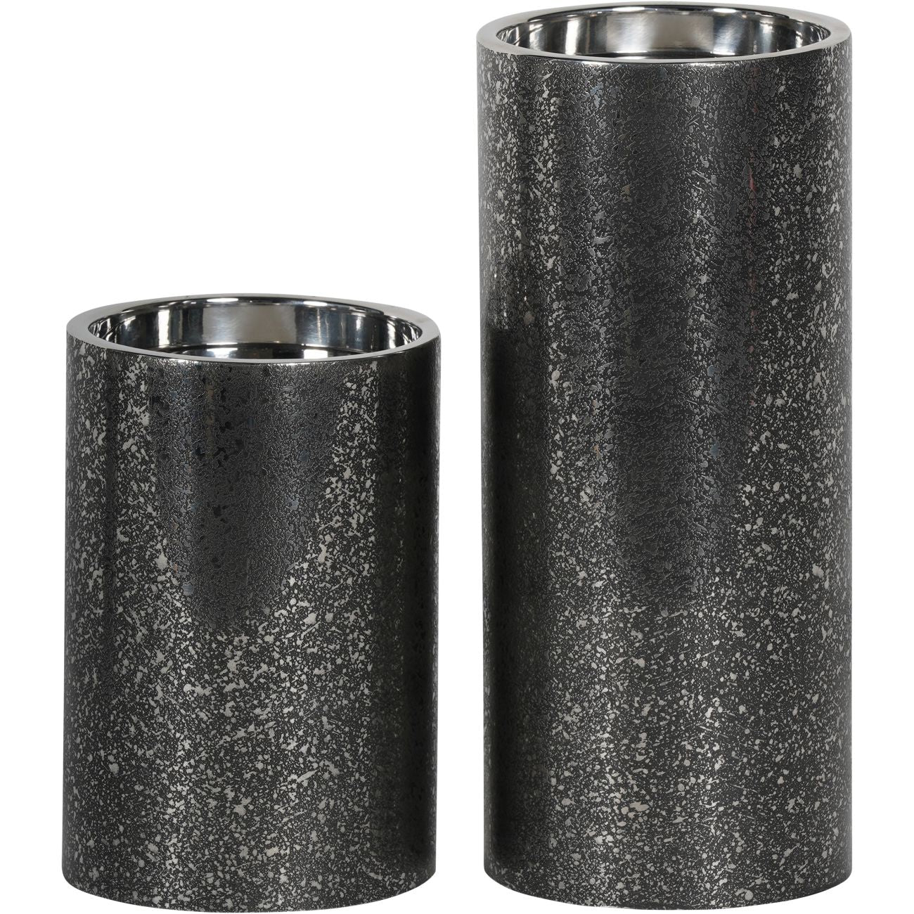 Dusky Finish Medium Pillar Candle Holder 23cm