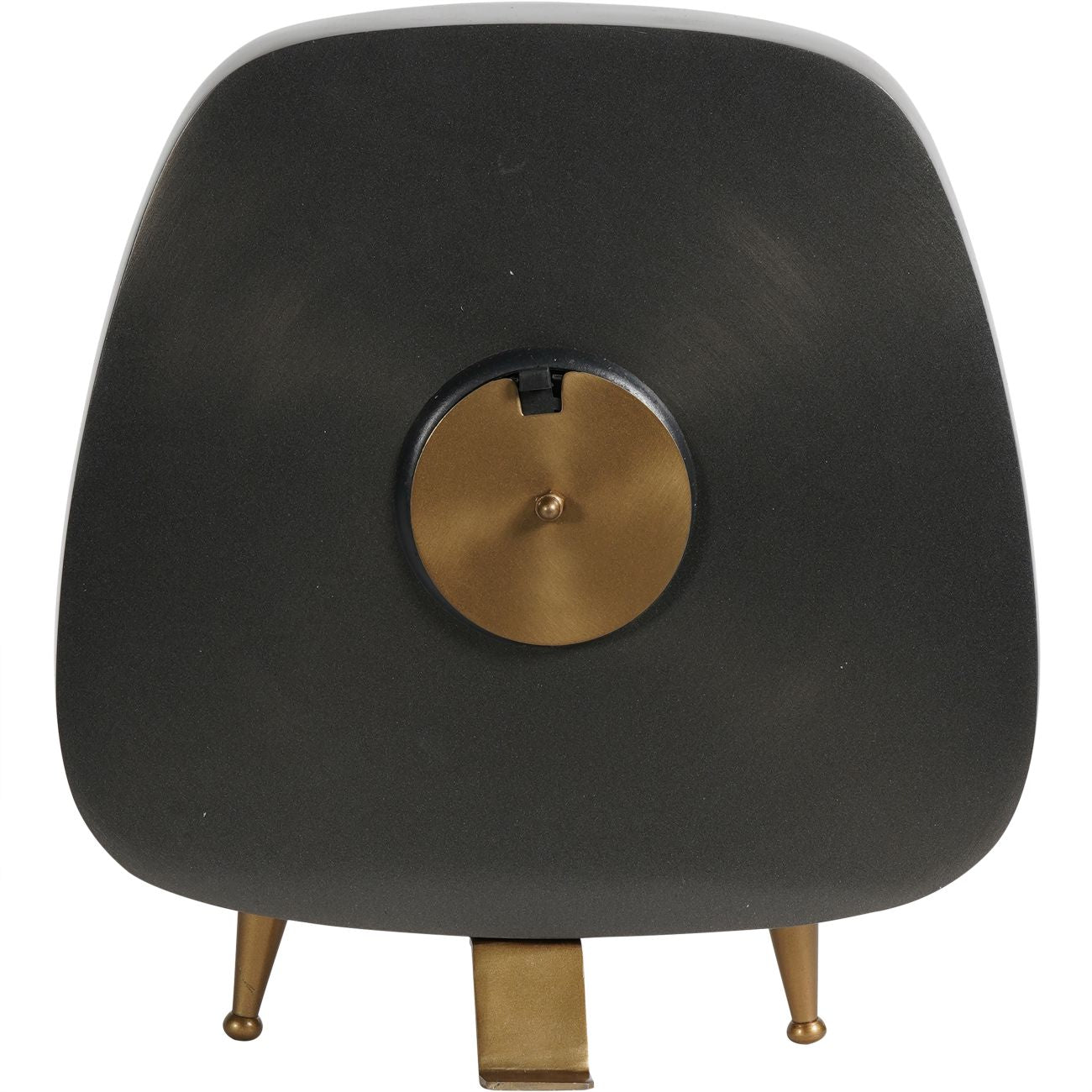 Mid Century Style Aluminium Table Clock Large 28cm