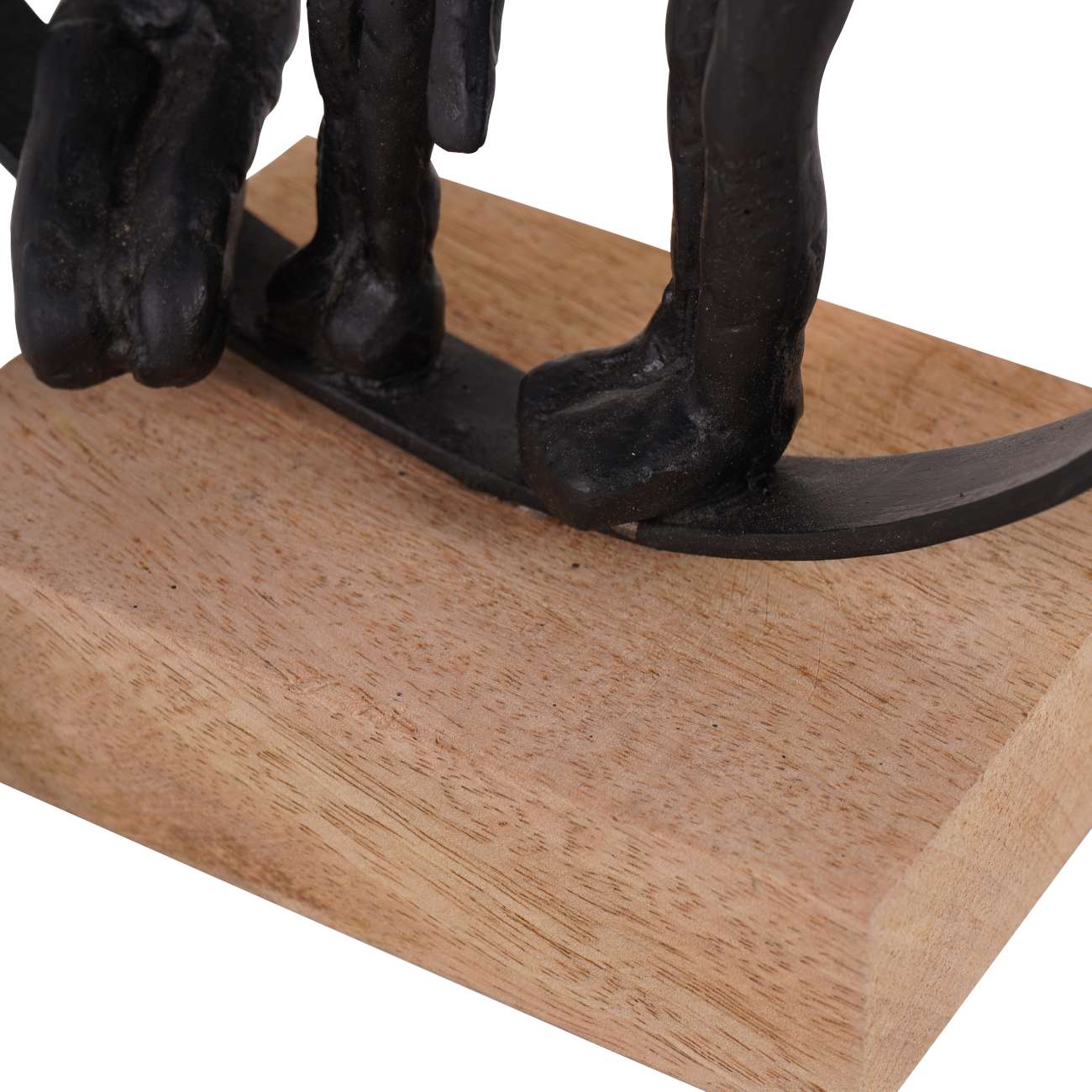 Family Bond Sculpture on Wooden Stand