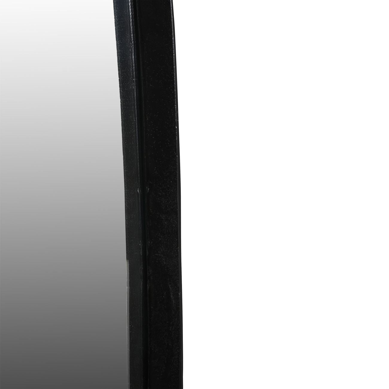Lloyd Dark Graphite Textured Aluminium Mirror Slim