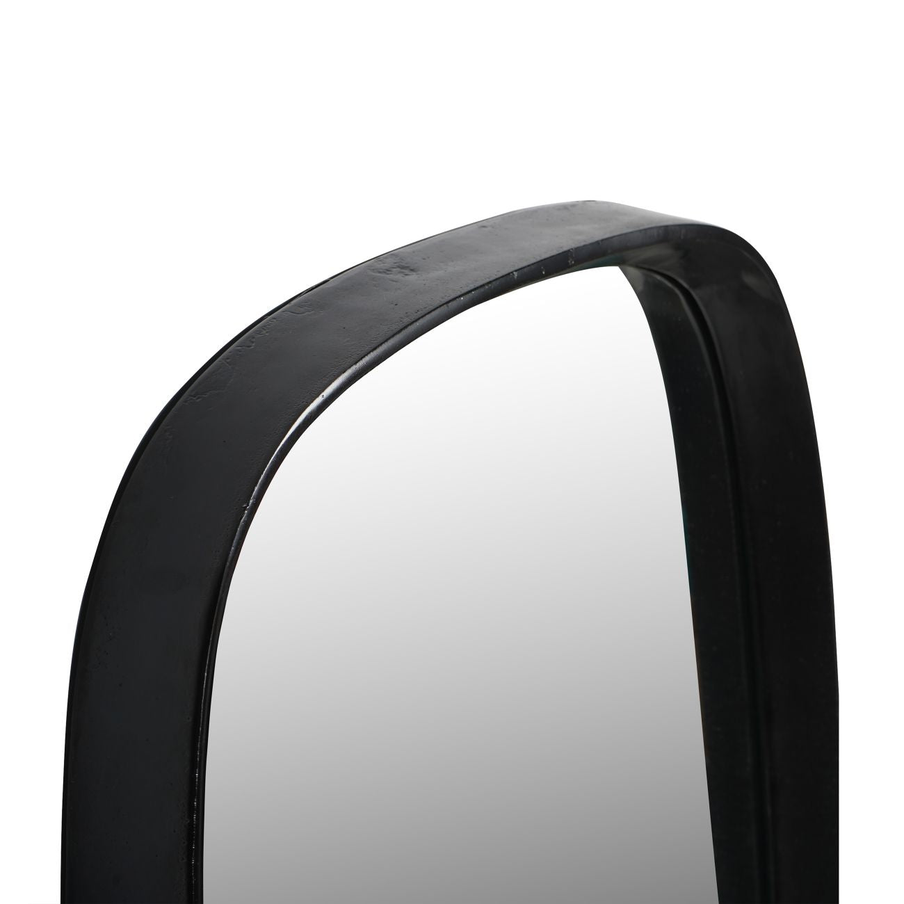Lloyd Dark Graphite Textured Aluminium Mirror Slim