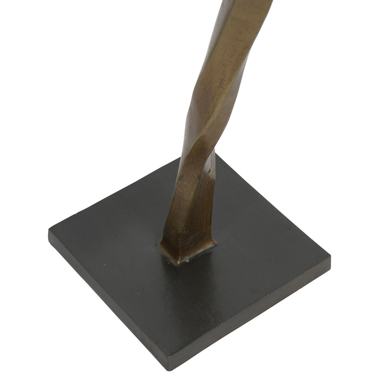 Charlie Textured Brass Aluminium Abstract Sculpture
