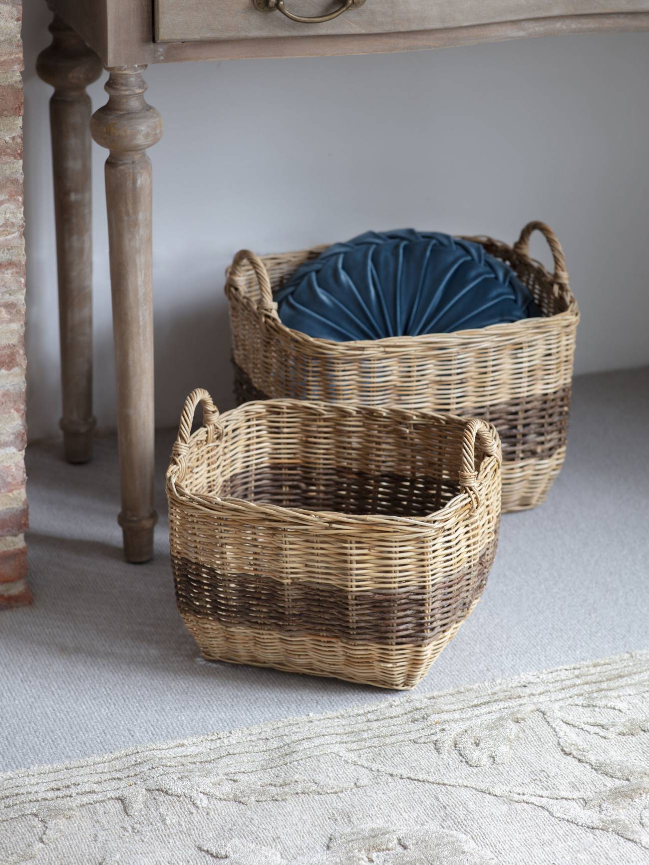 Halong Set of Two Square Storage Baskets