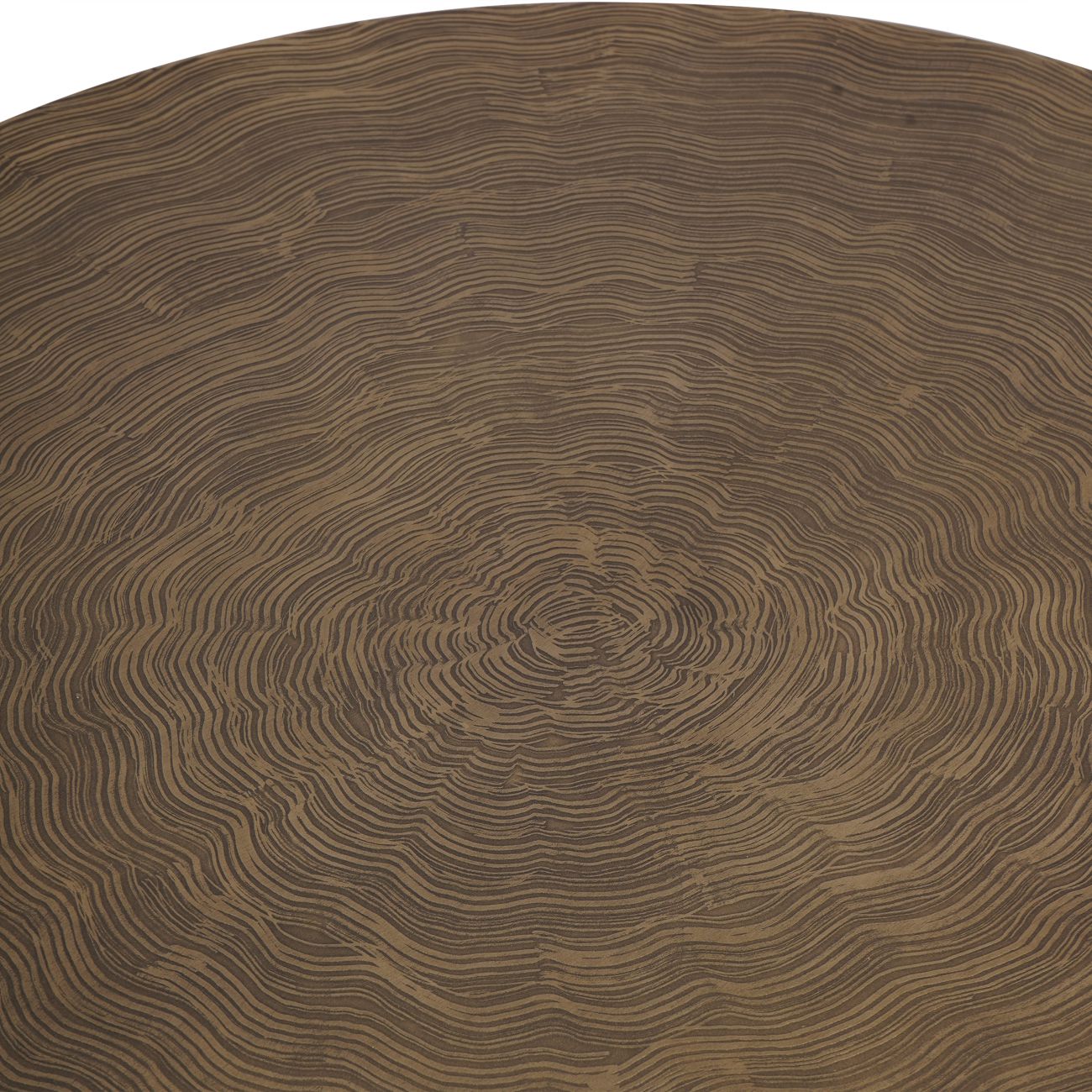 Santa Cruz Etched Brass Finish Coffee Table 82cm