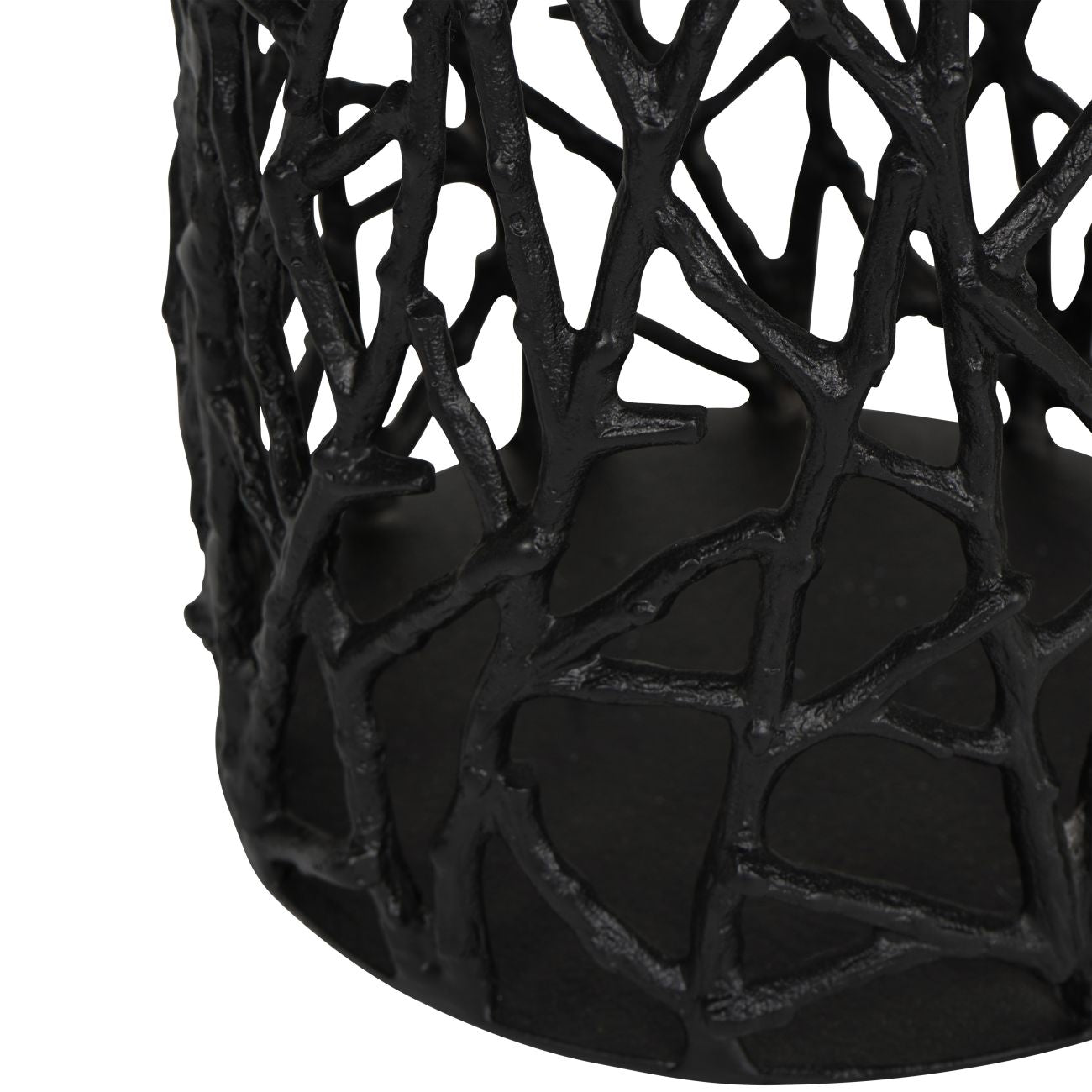 Twig Black Sculpture Vase Small