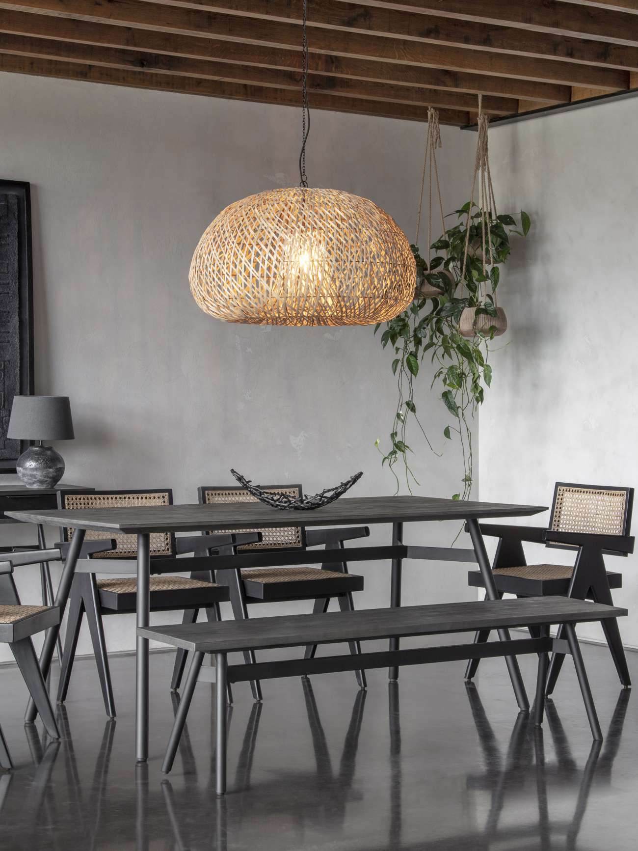 Bronks Black Acacia Dining Table - Pak Tao