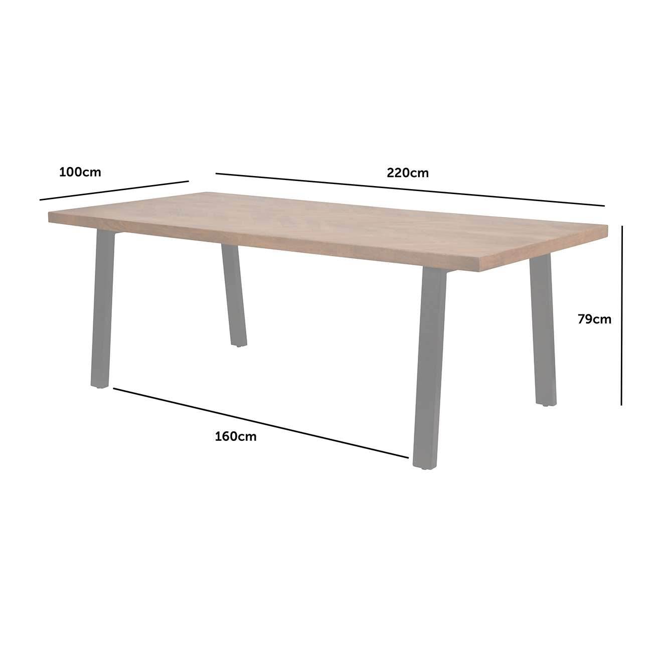 Burnham II Herringbone Dining Table - Pak Tao