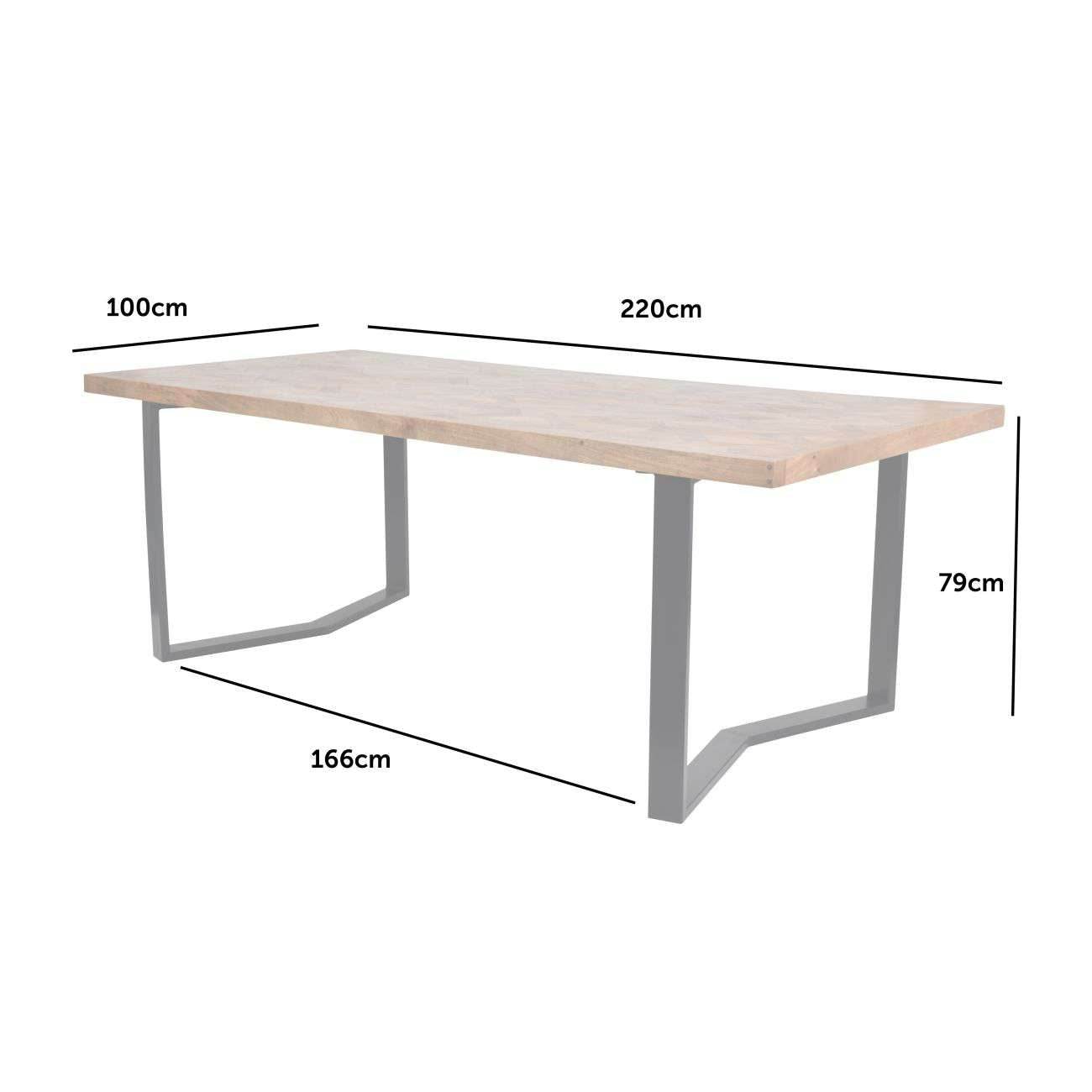 Marston II Geometric 220cm Dining Table - Pak Tao
