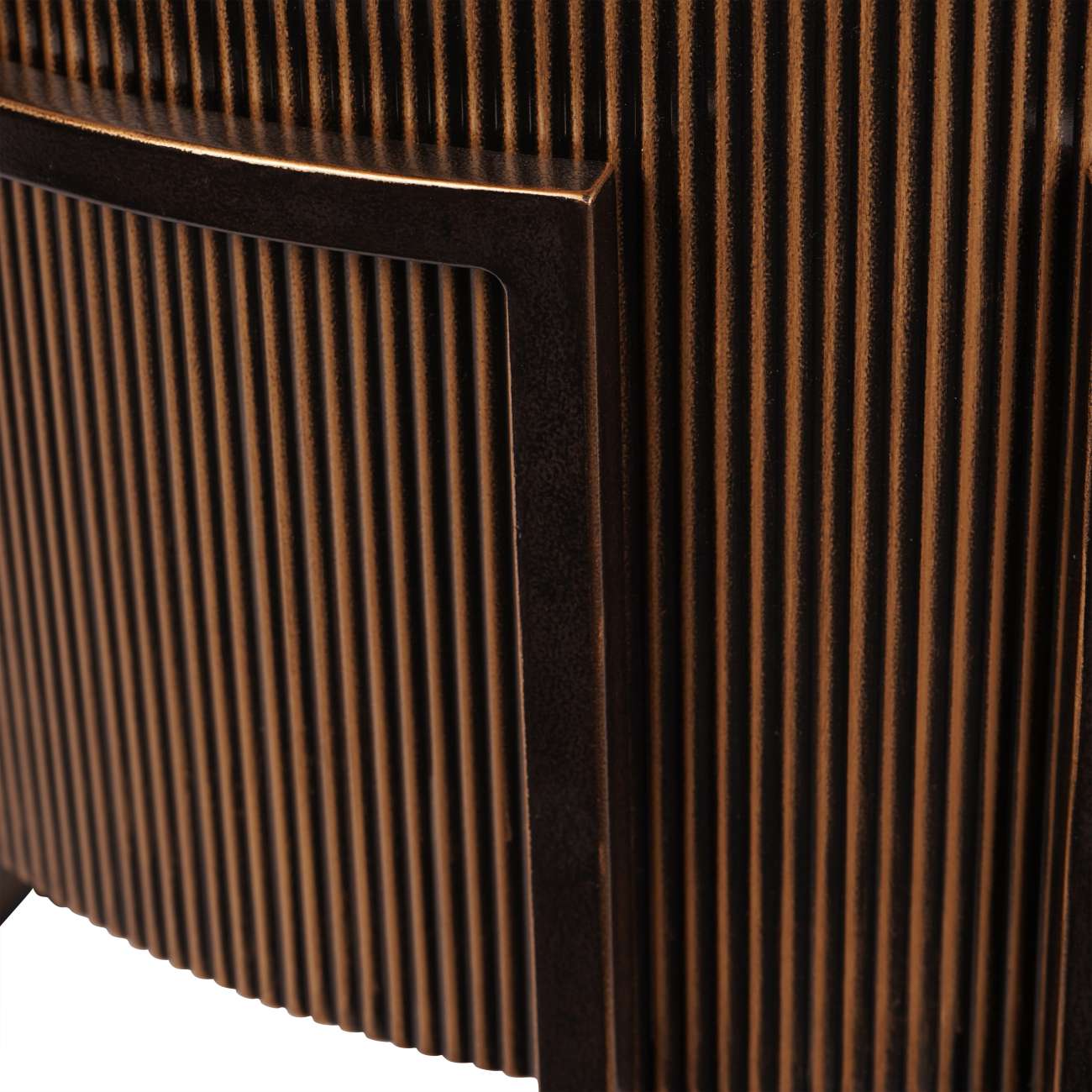 Hunter Corrugated Gold End Table