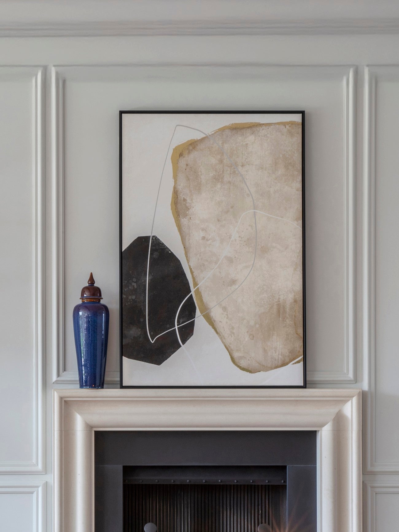 Framed Abstract Canvas Wall Art 80x120cm