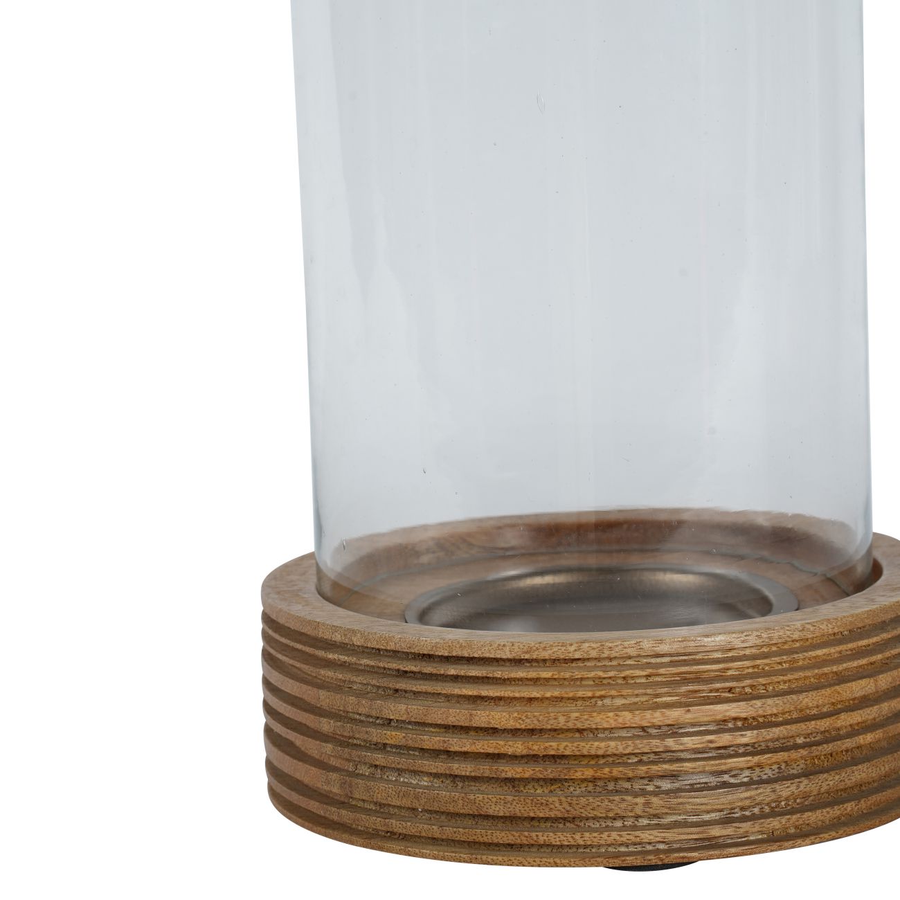 Glass & Wood Hurricane