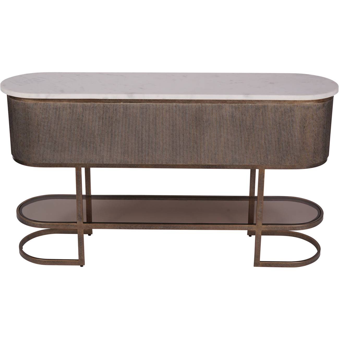 Belvedere Aged Gold Console Table