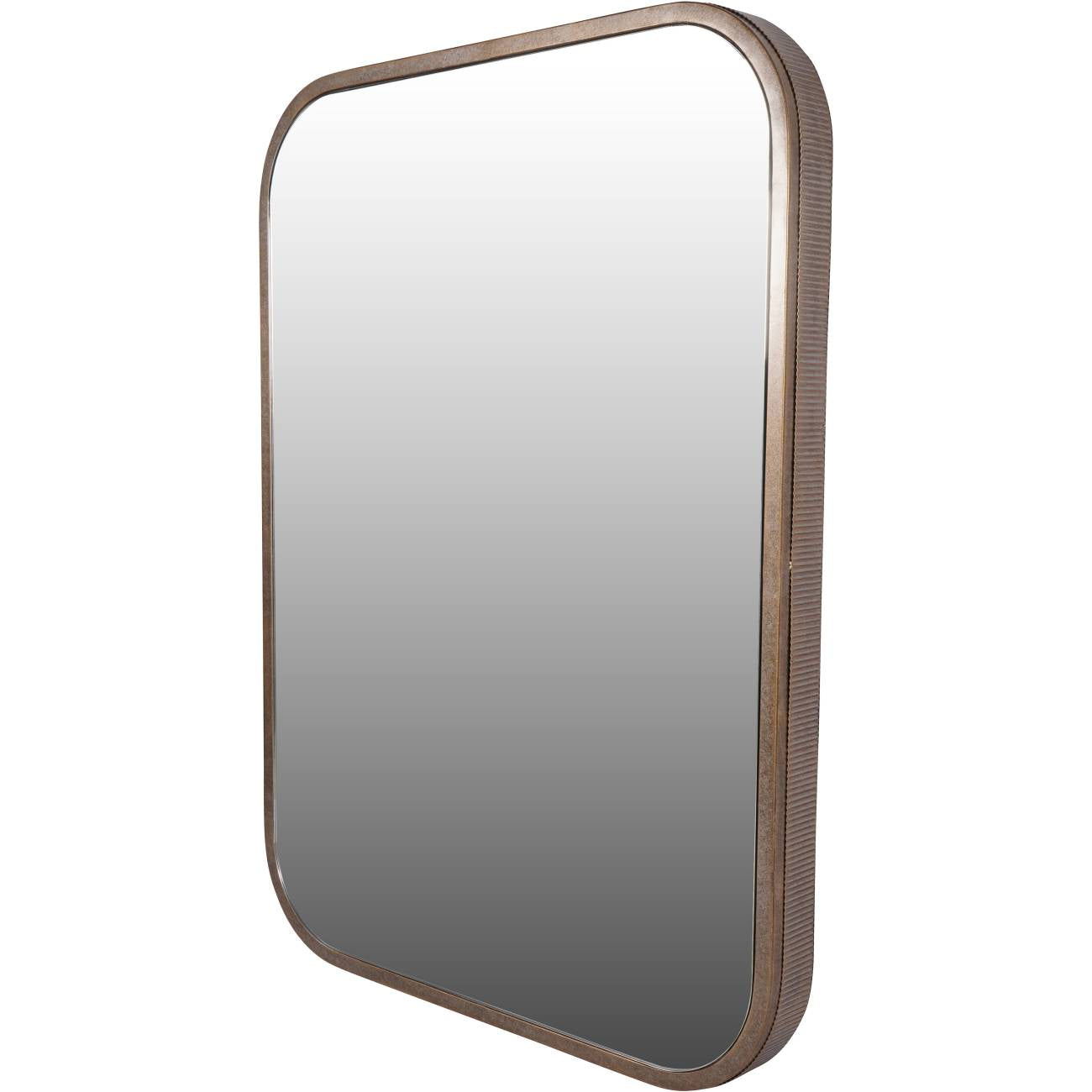 Belvedere Aged Gold Rectangular Mirror 102x75.5cm