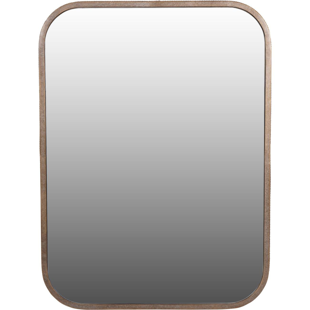 Belvedere Aged Gold Rectangular Mirror 102x75.5cm