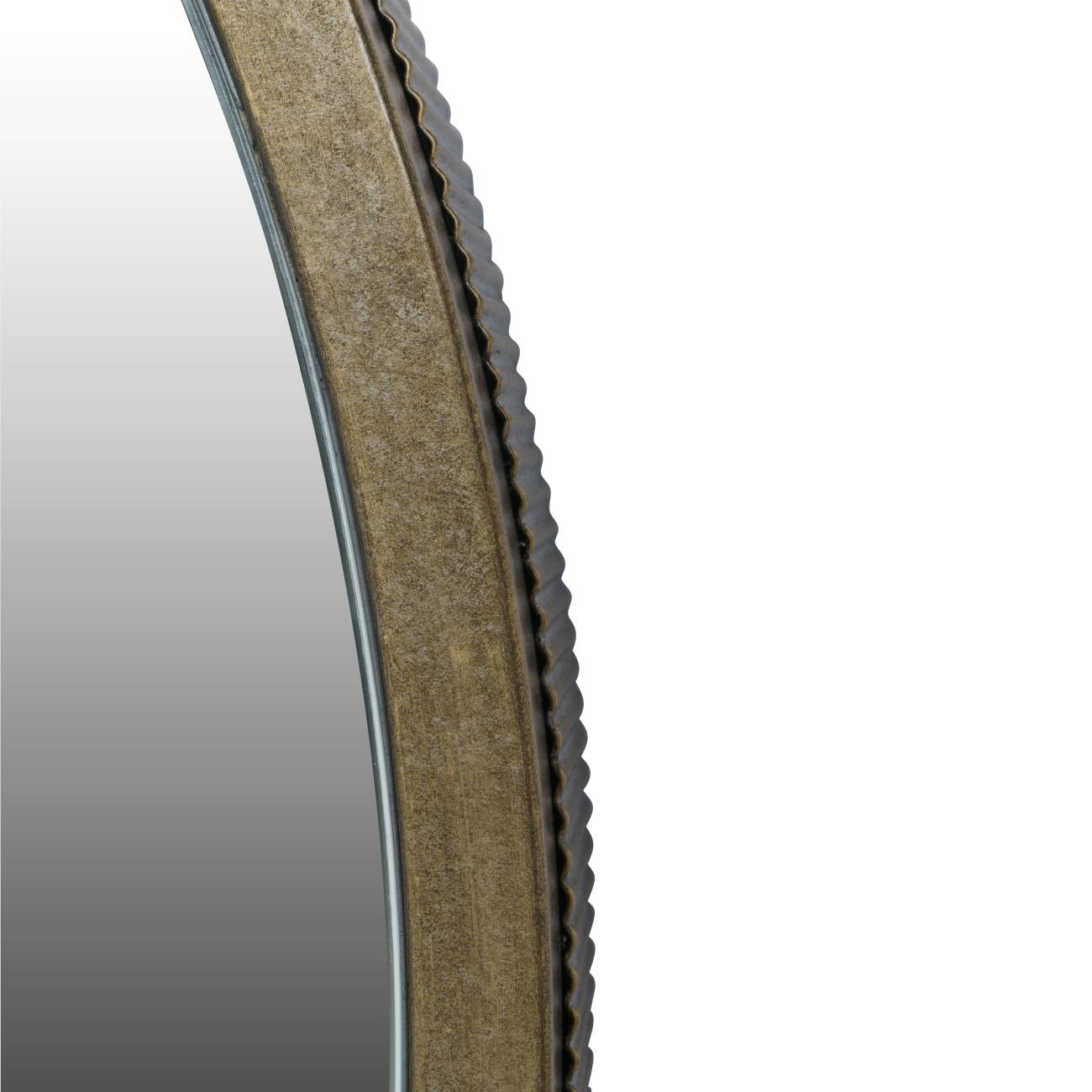 Belvedere Aged Gold Round Mirror 80cm