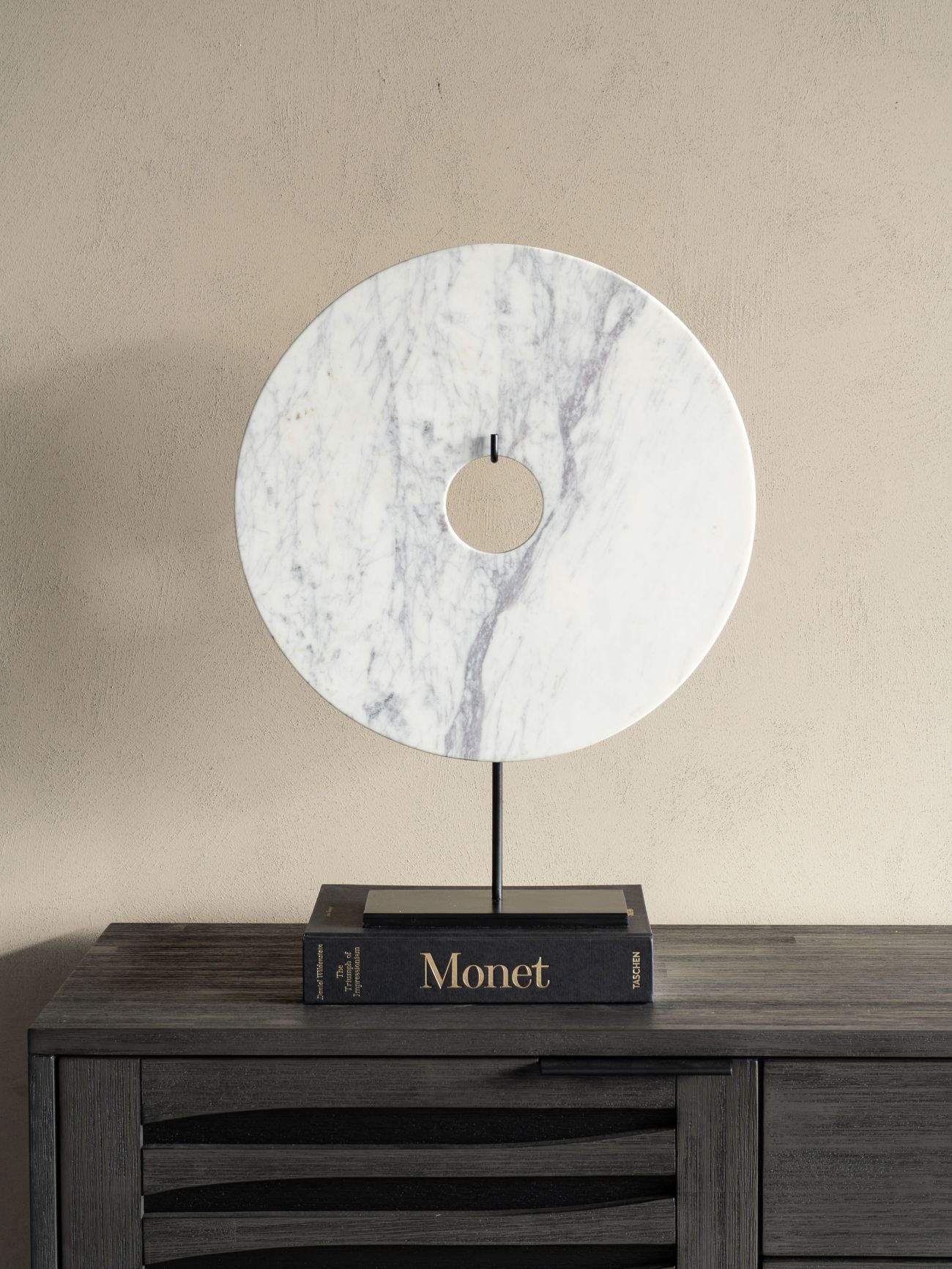 Castello White Marble Disc